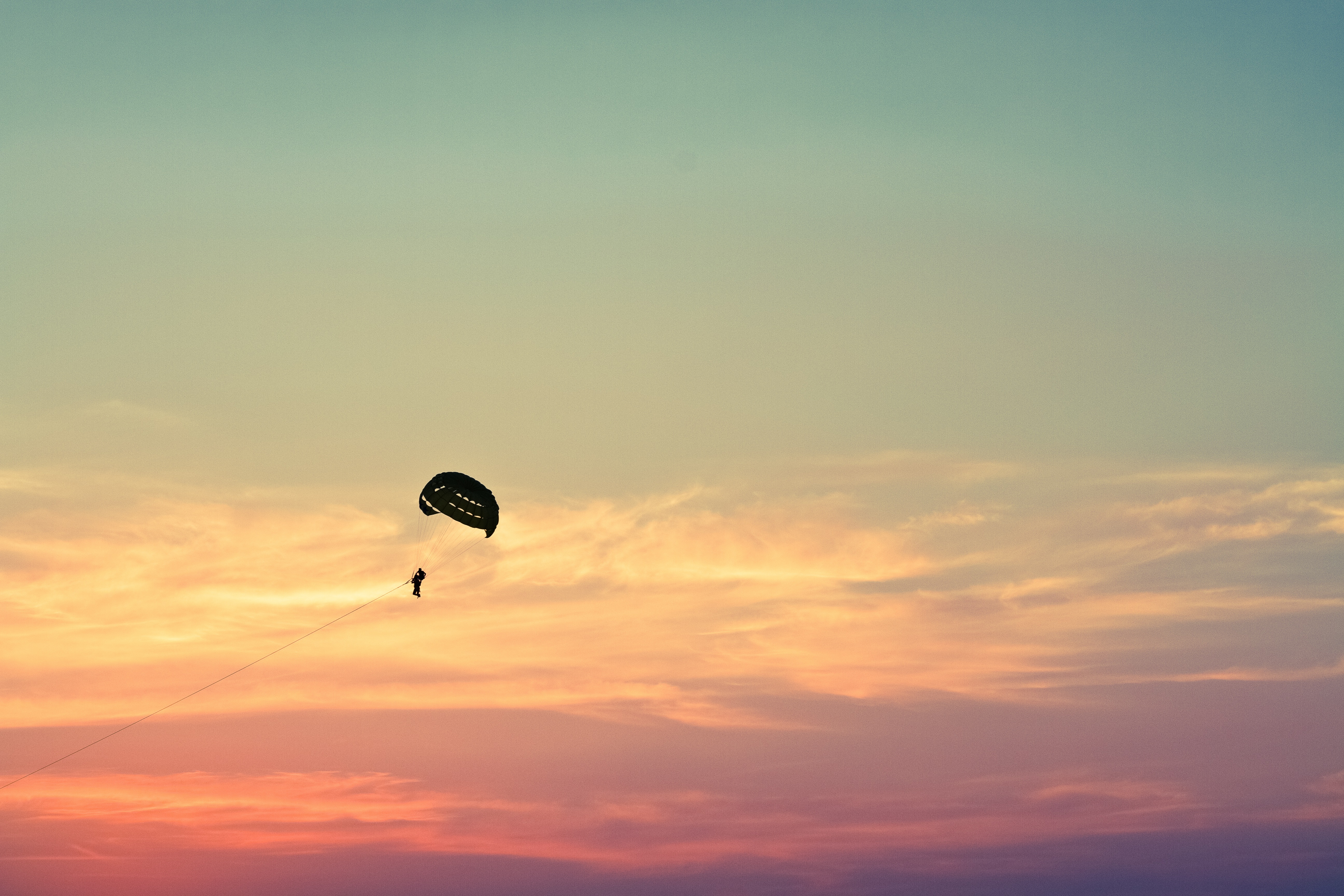 sports, sky, flight, paragliding, parasailing