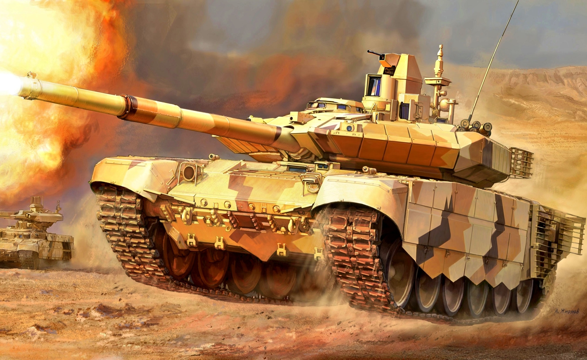 Handy-Wallpaper Panzer, Militär, T 90 kostenlos herunterladen.