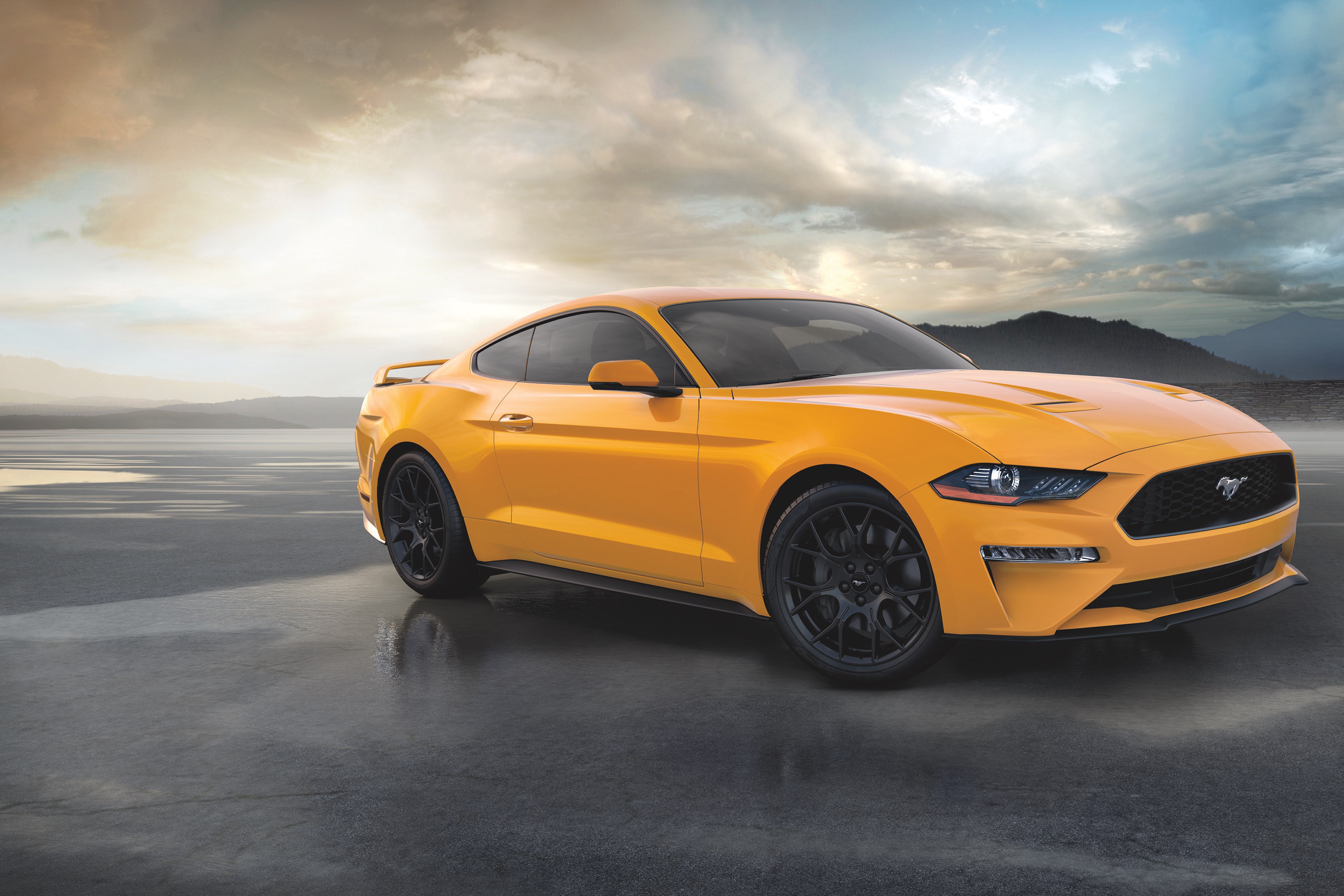 Free download wallpaper Ford, Car, Ford Mustang, Muscle Car, Vehicles, Orange Car on your PC desktop