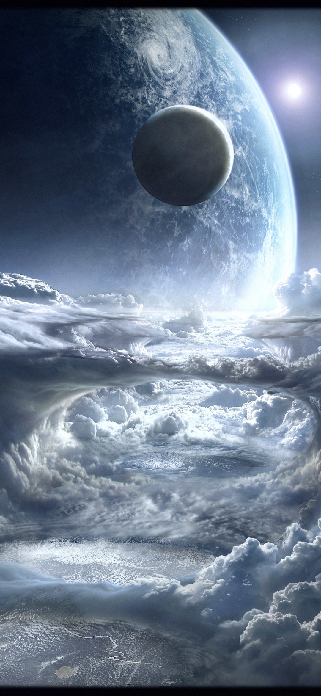 Download mobile wallpaper Space, Planet, Sci Fi, Cloud for free.