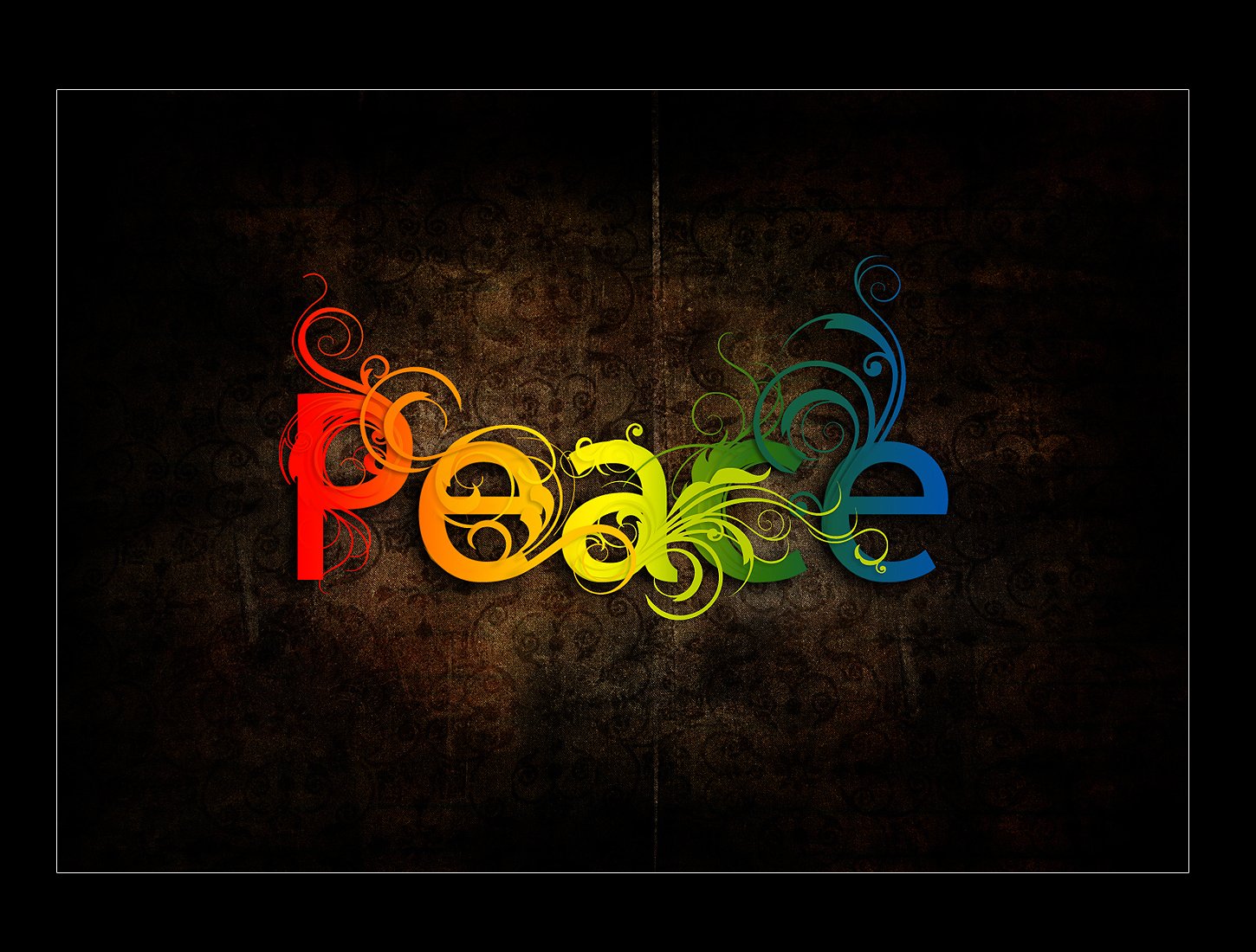 peace, rainbow, artistic, colors