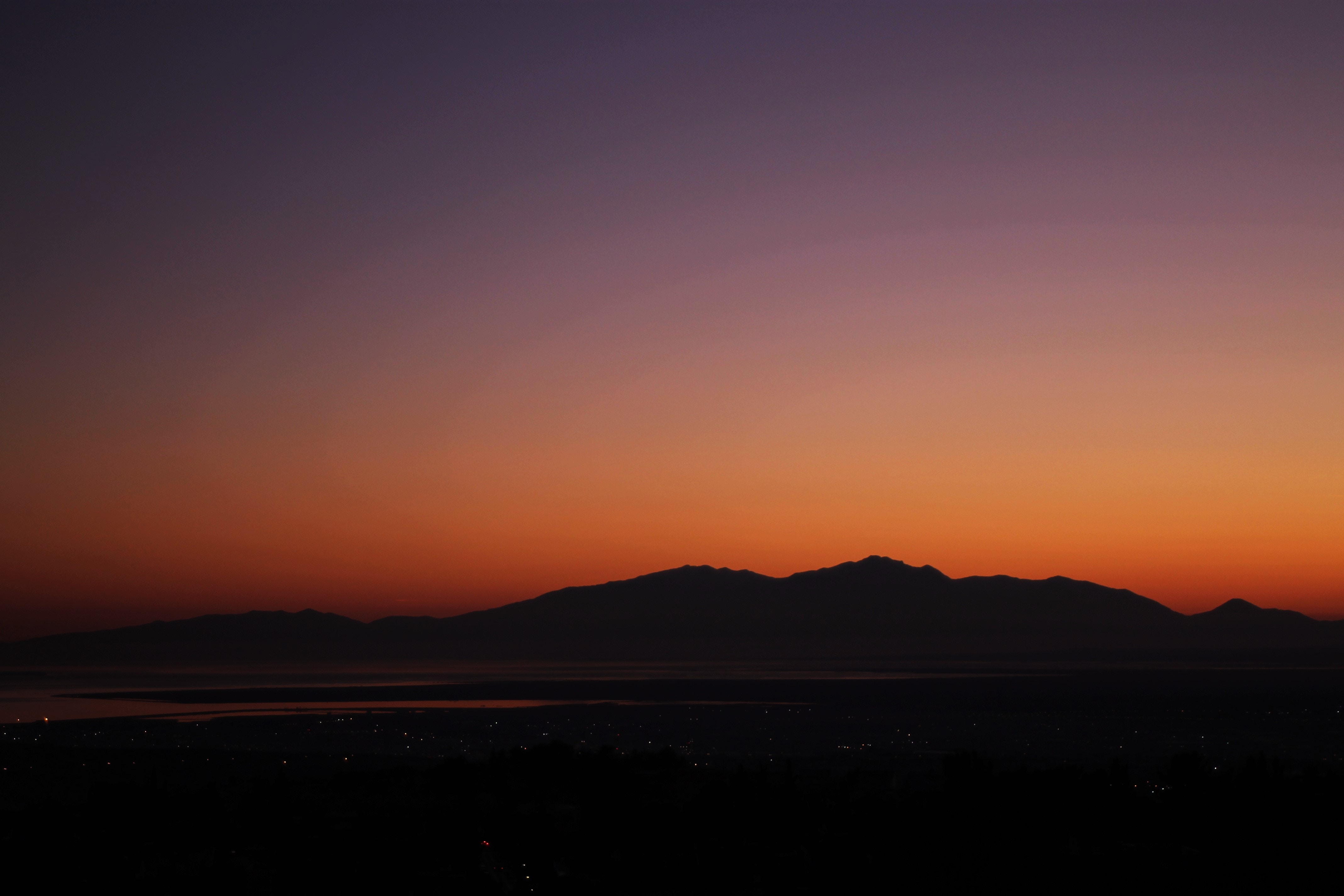 Free download wallpaper Sunset, Sky, Mountains, Horizon, Nature on your PC desktop