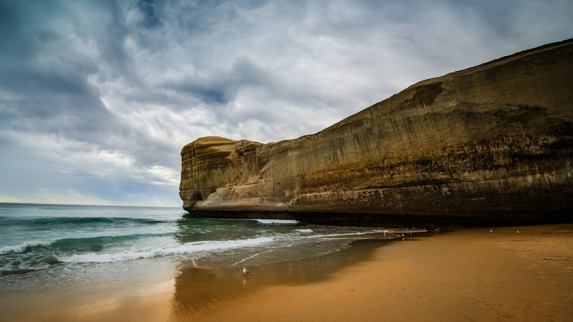 Free download wallpaper Nature, Sand, Horizon, Ocean, Earth, Cliff on your PC desktop