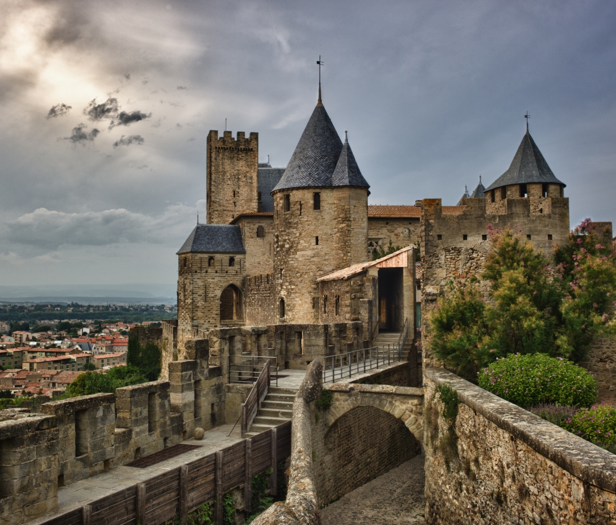 Download mobile wallpaper Castles, Man Made, Carcassonne for free.