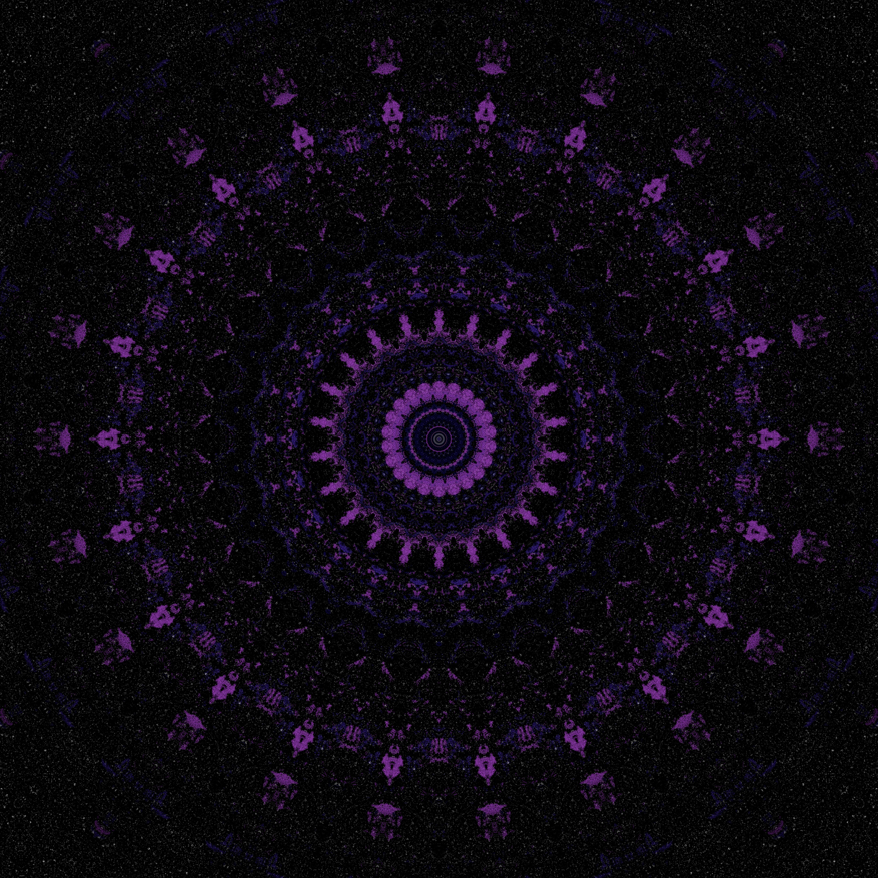 pattern, mandala, violet, dark, purple, kaleidoscope, ornament