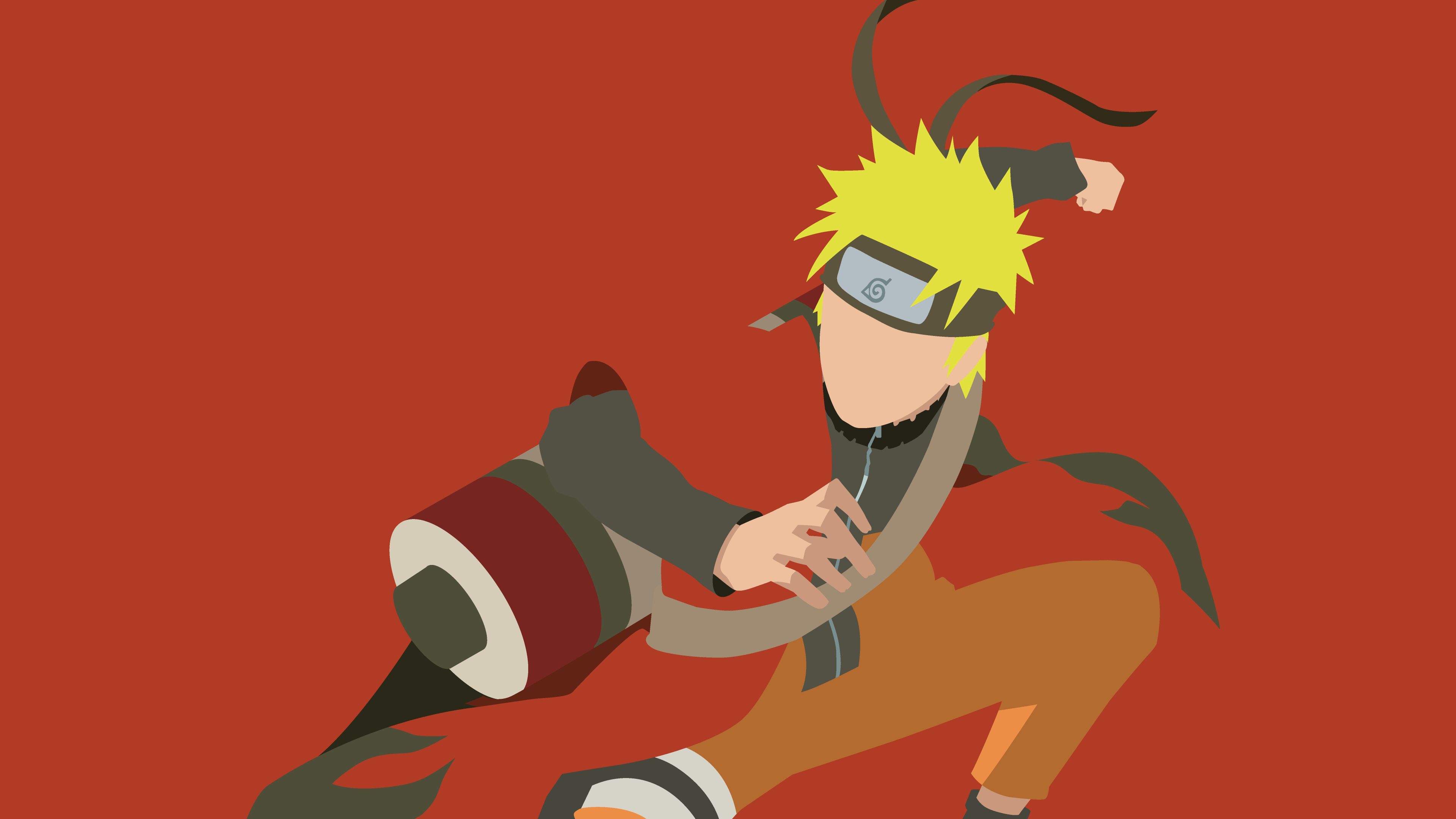 Descarga gratis la imagen Naruto, Animado, Minimalista, Naruto Uzumaki en el escritorio de tu PC