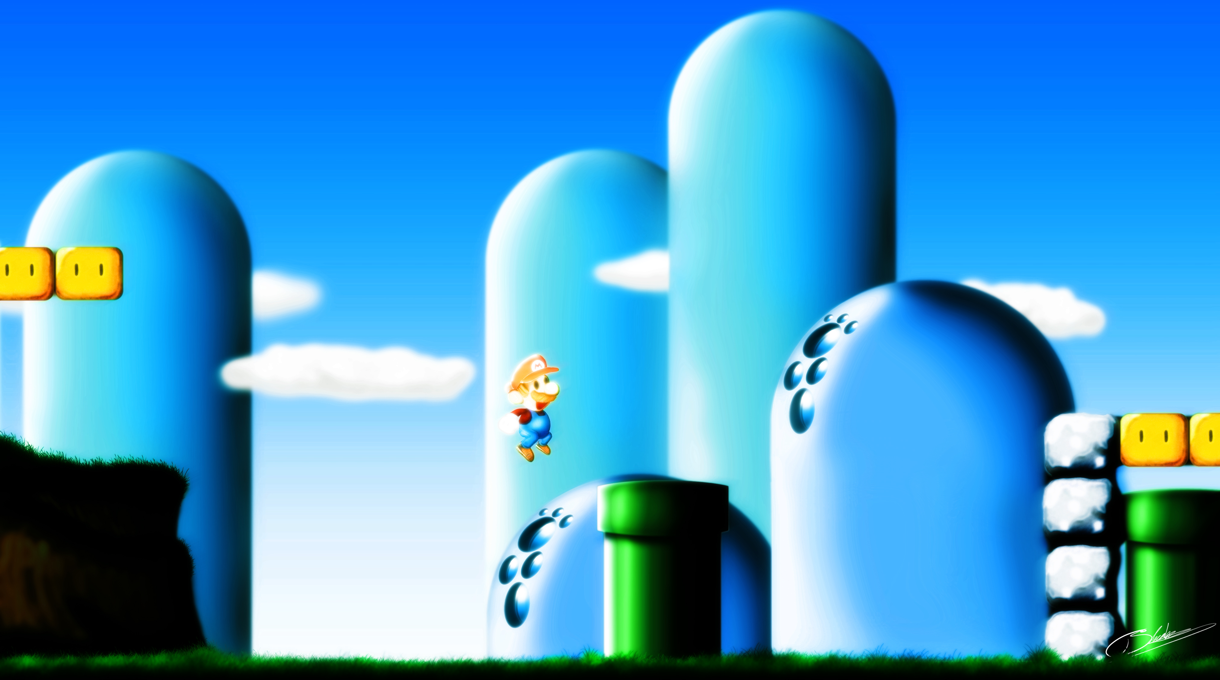 Download mobile wallpaper Mario, Video Game for free.
