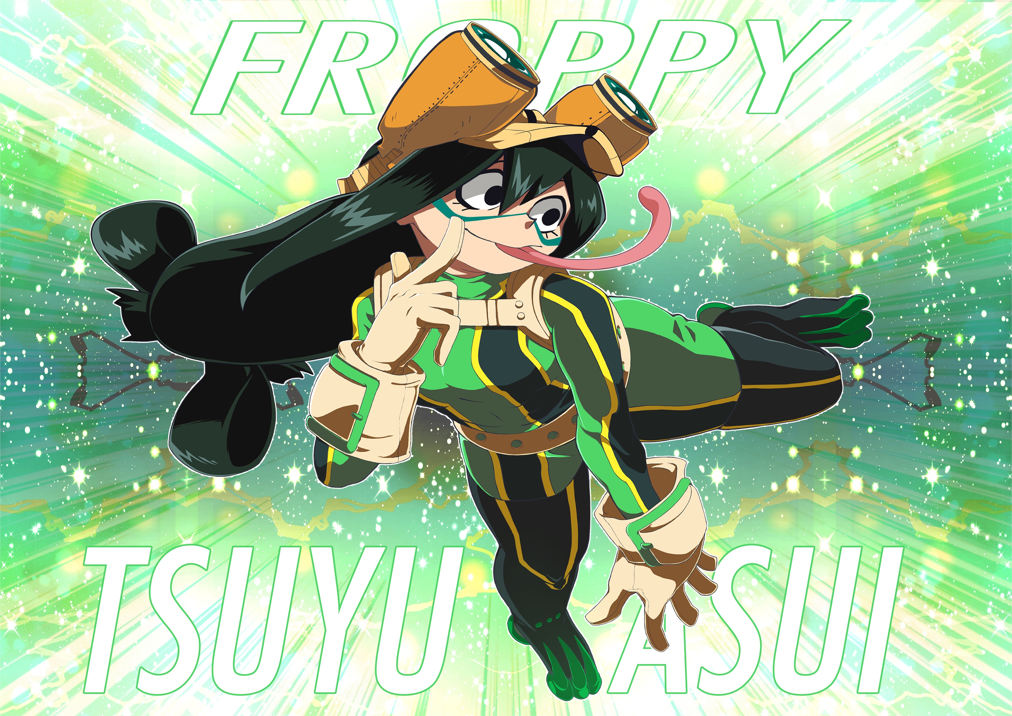 Laden Sie das Animes, Boku No Hero Academia, Tsuyu Asui-Bild kostenlos auf Ihren PC-Desktop herunter
