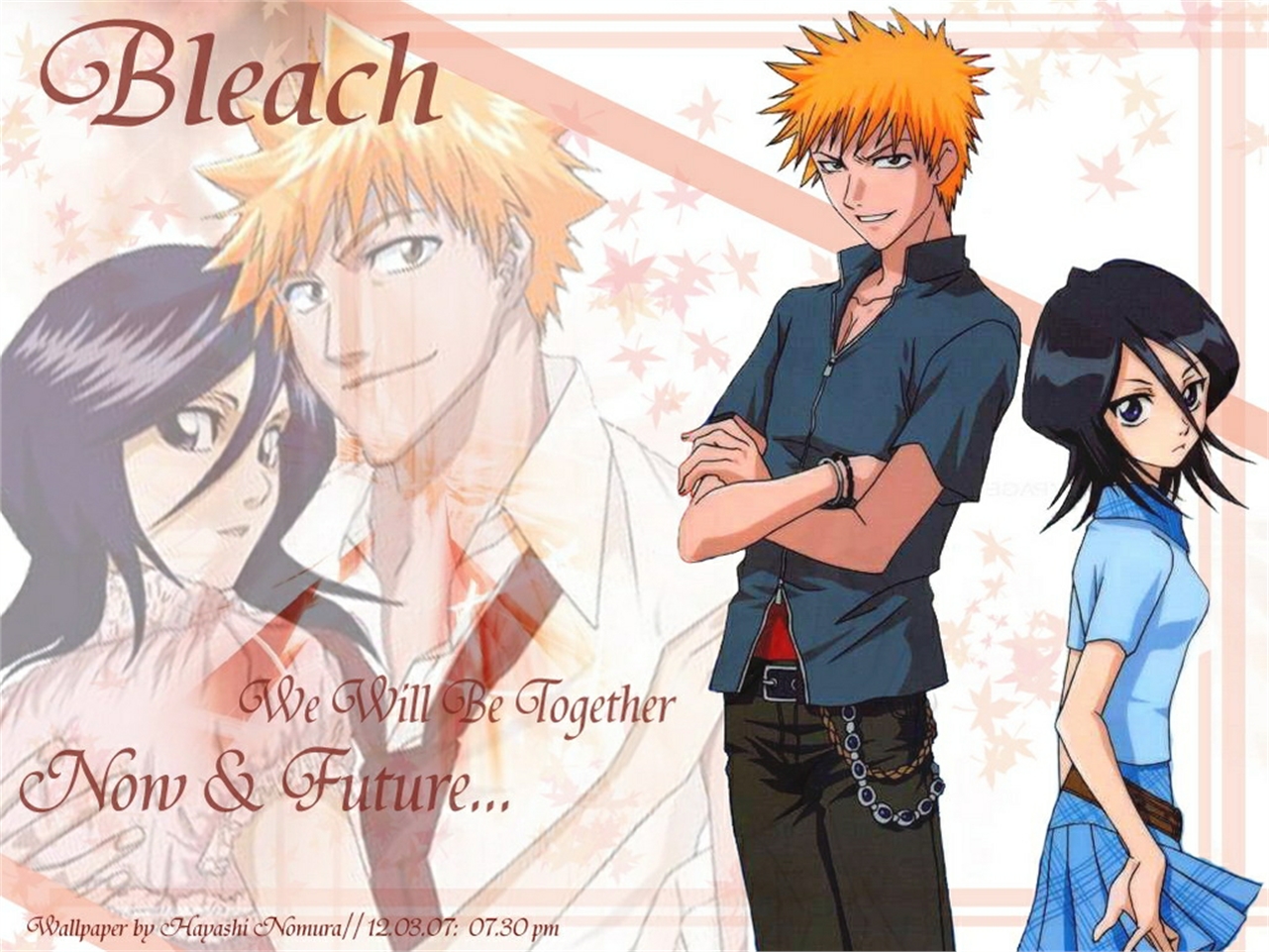 Descarga gratuita de fondo de pantalla para móvil de Animado, Rukia Kuchiki, Bleach: Burîchi, Ichigo Kurosaki.