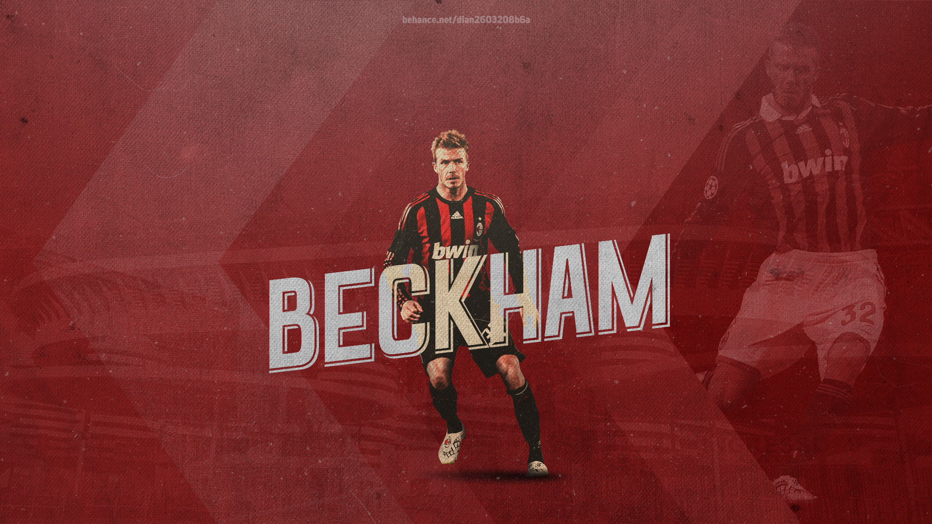 Téléchargez des papiers peints mobile David Beckham, Des Sports, Football, Ac Milan gratuitement.