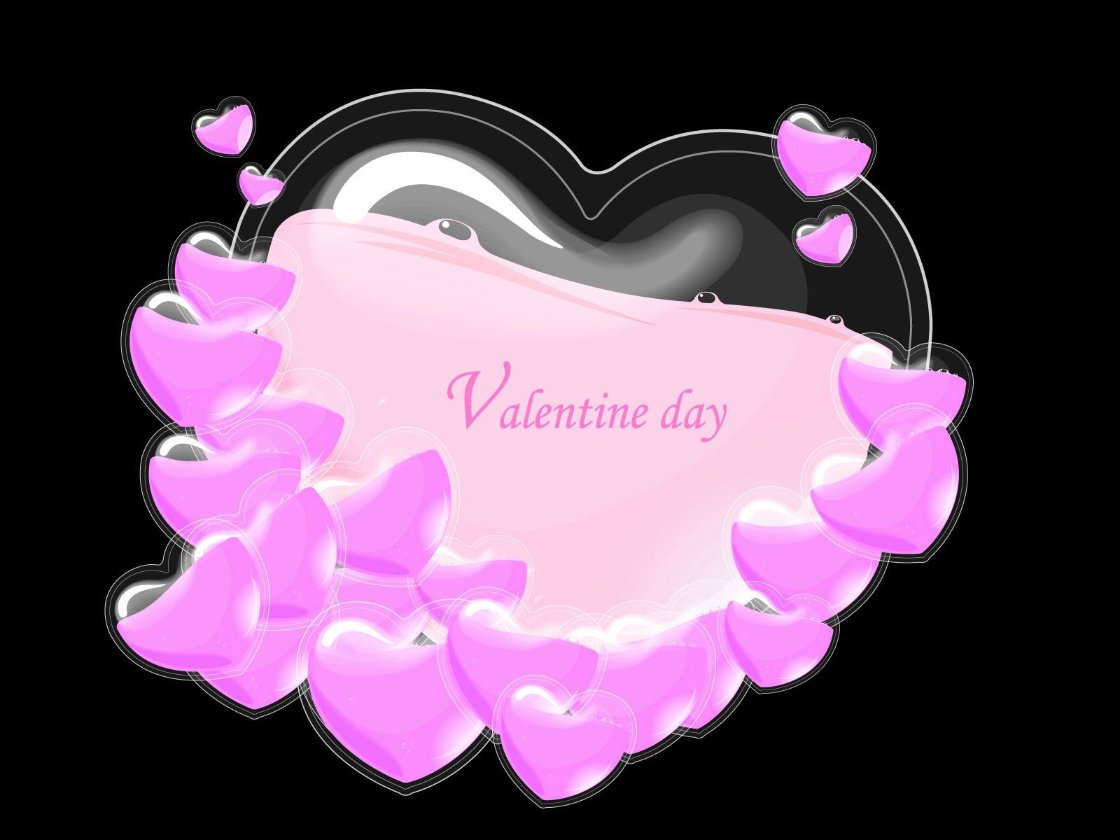 Download mobile wallpaper Pink, Heart, Love for free.