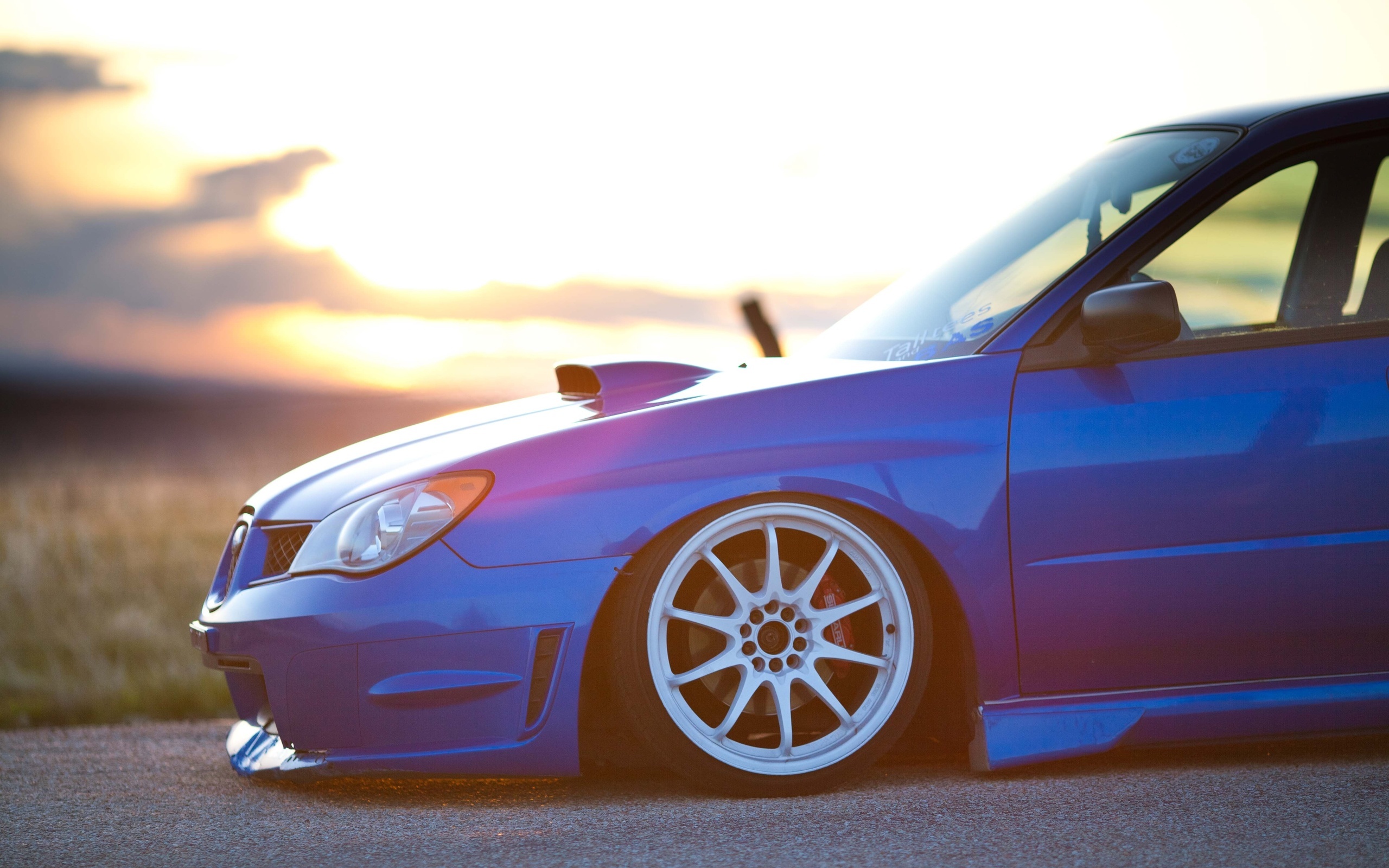 Download mobile wallpaper Transport, Auto, Sunset, Subaru for free.