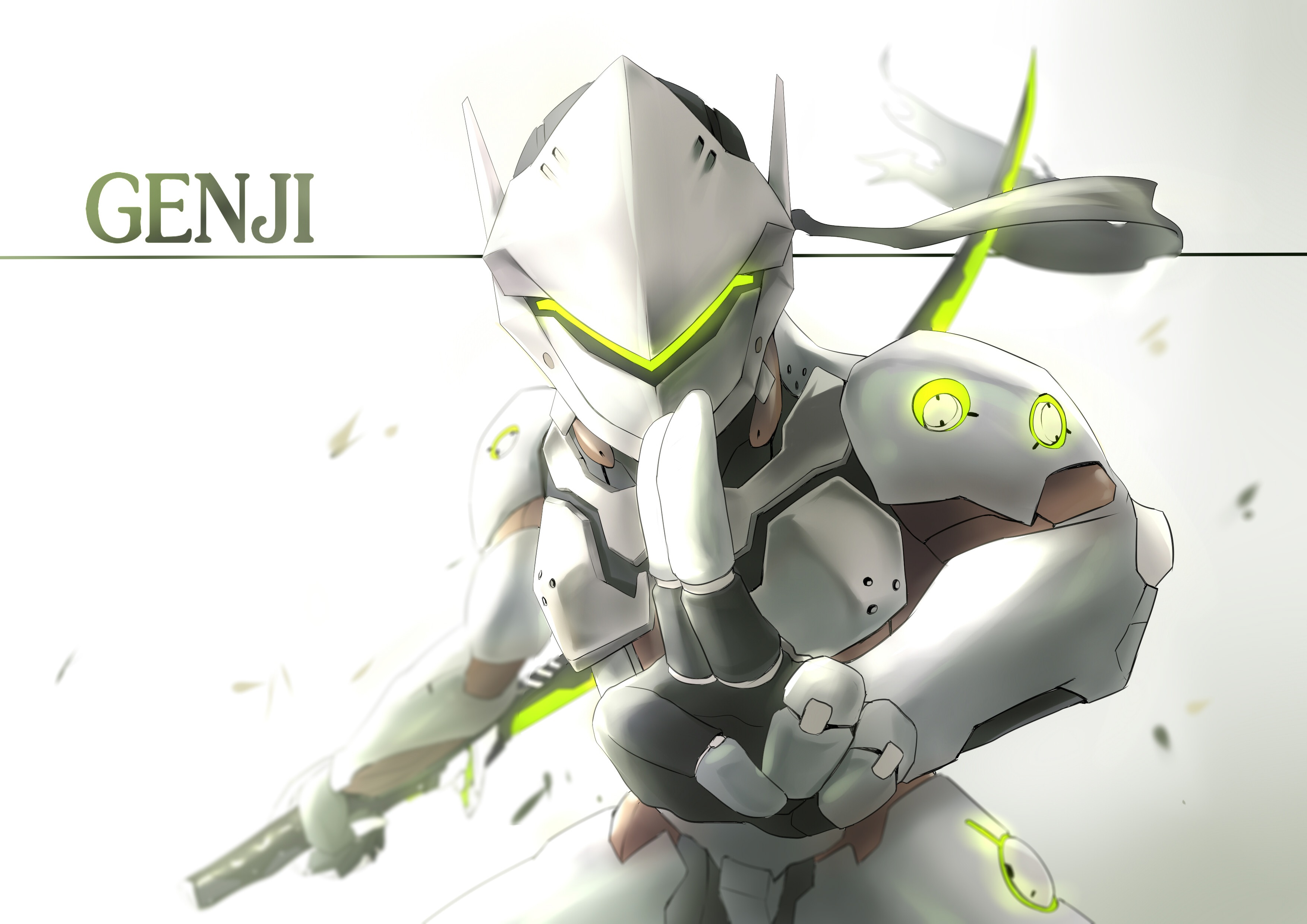 Завантажити шпалери безкоштовно Відеогра, Надзор, Genji (Overwatch) картинка на робочий стіл ПК