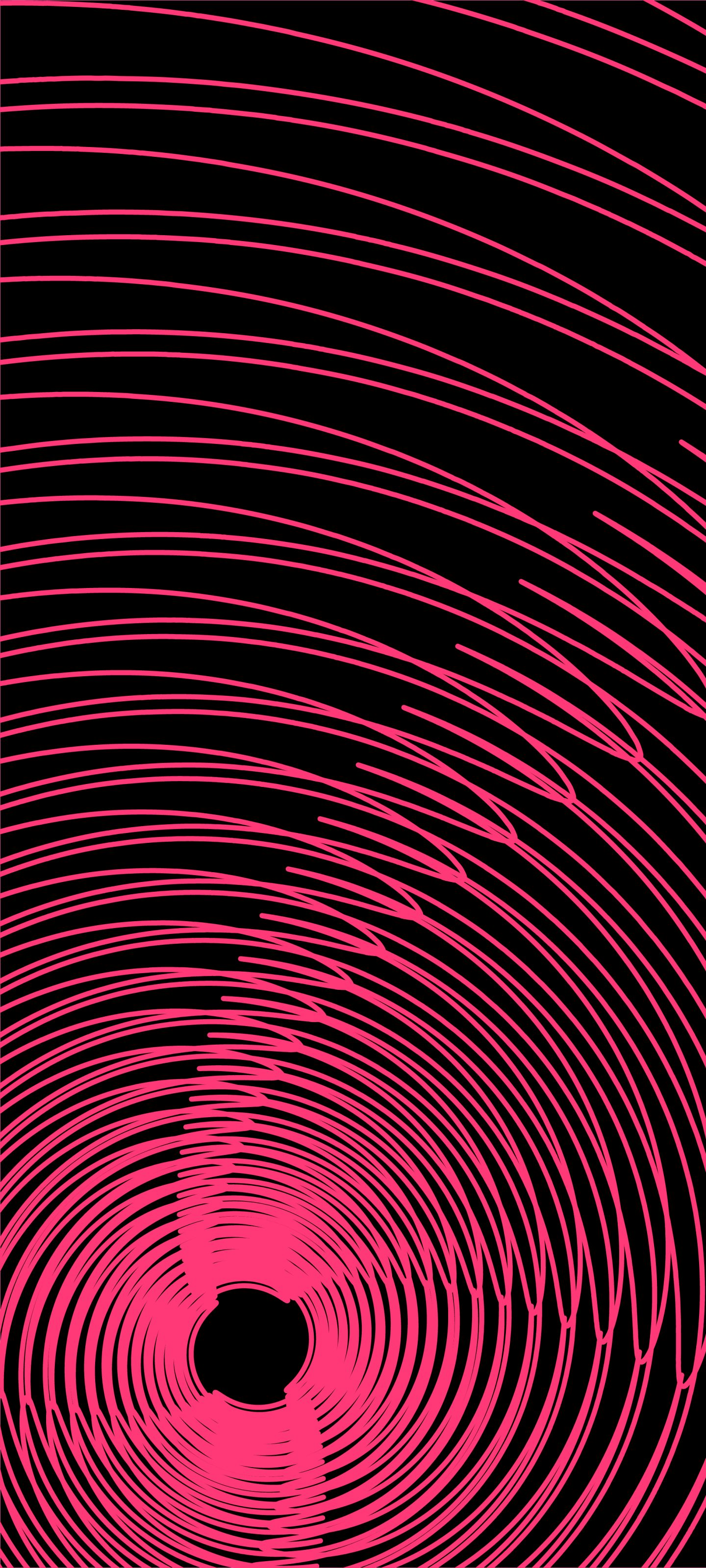 Download mobile wallpaper Abstract, Pink, Lines, Fractal, Spiral for free.
