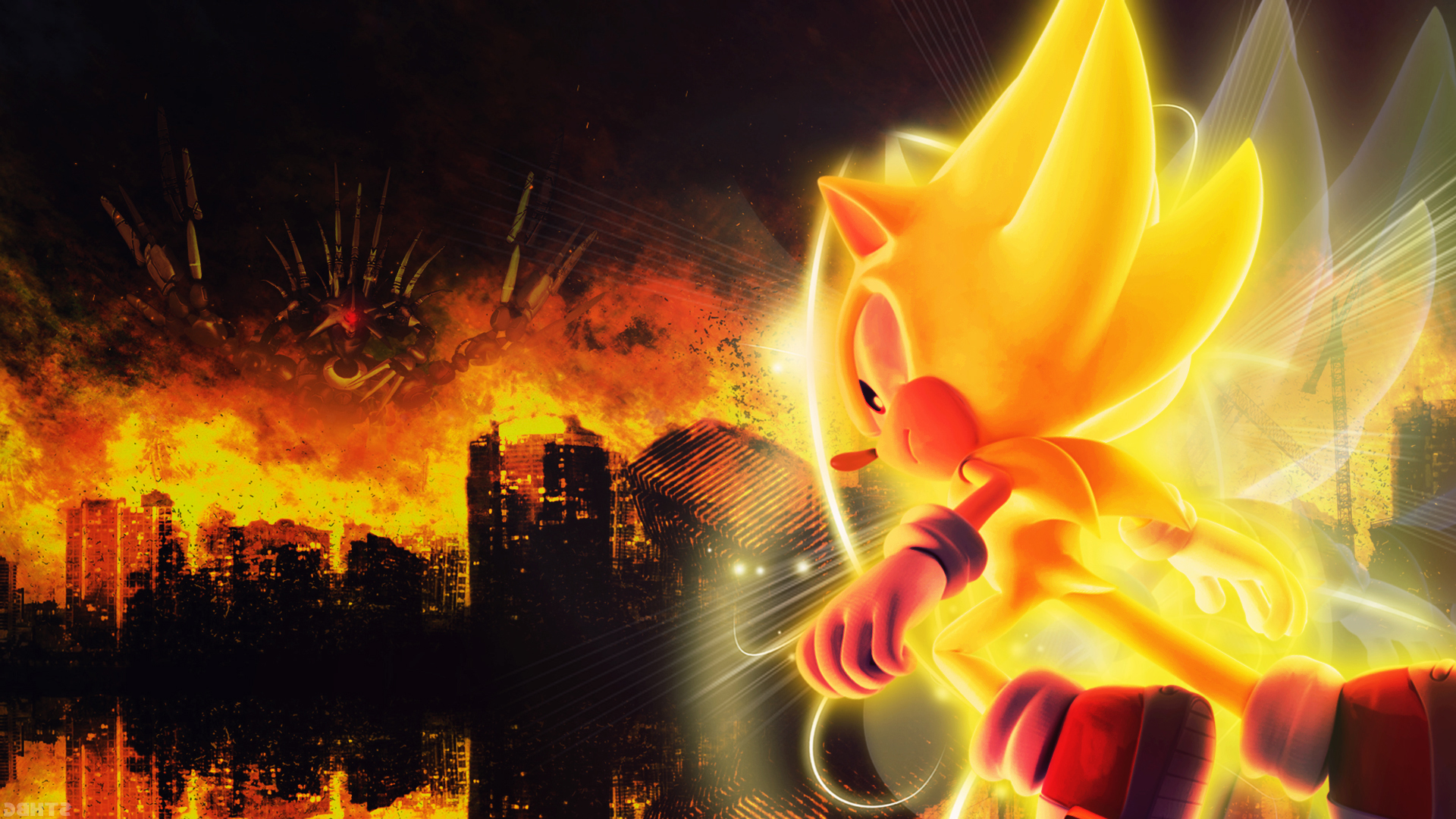 super sonic, video game, sonic the hedgehog, sonic