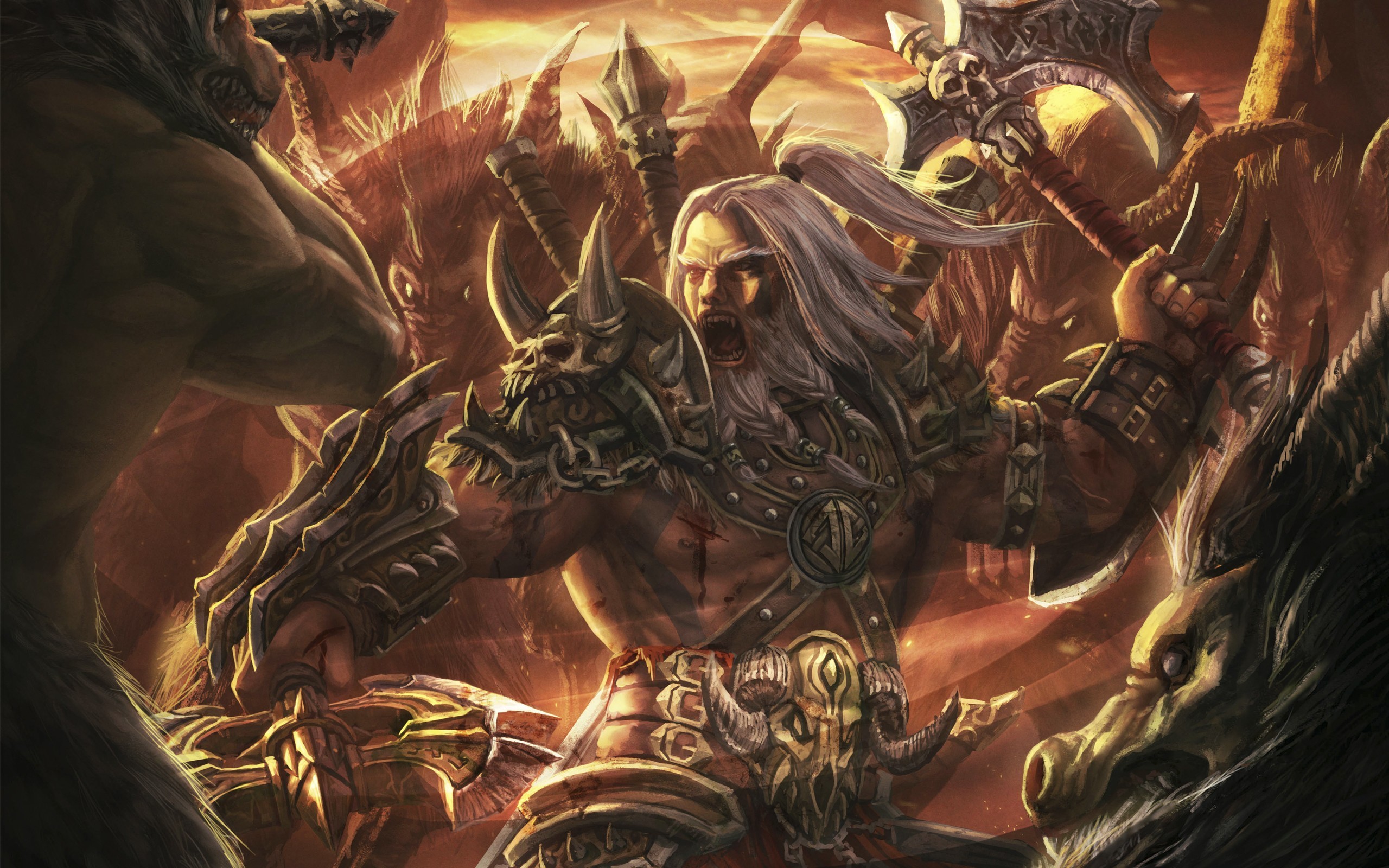 Download mobile wallpaper Barbarian (Diablo Iii), Diablo Iii, Diablo, Video Game for free.