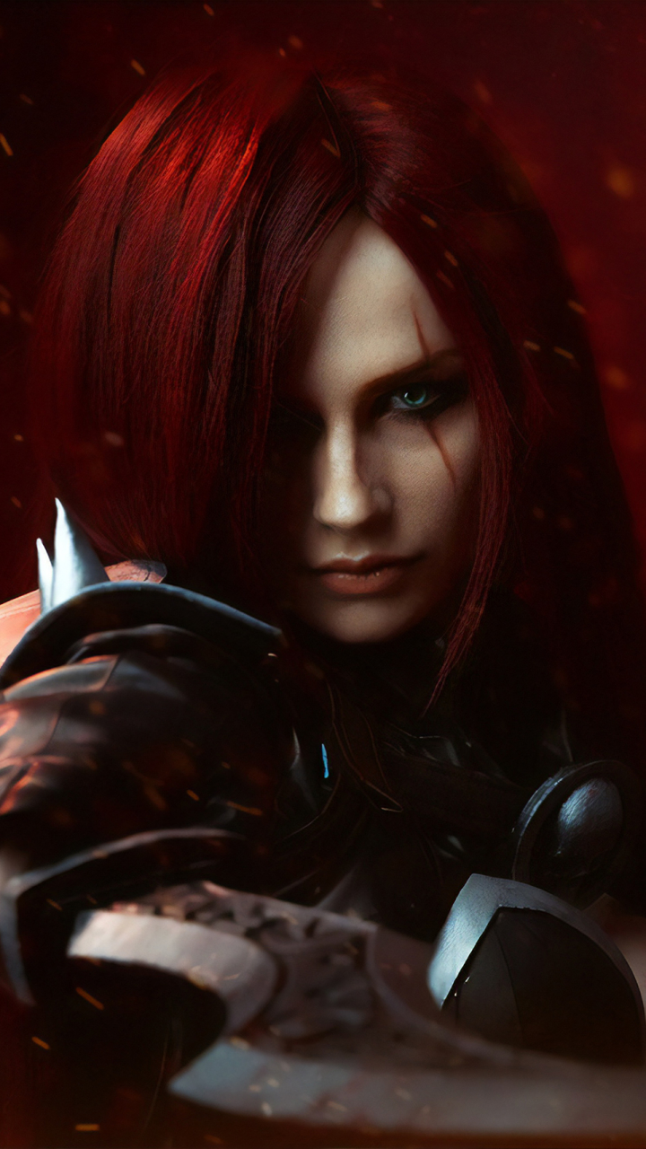 Download mobile wallpaper League Of Legends, Women, Red Hair, Cosplay, Katarina (League Of Legends) for free.