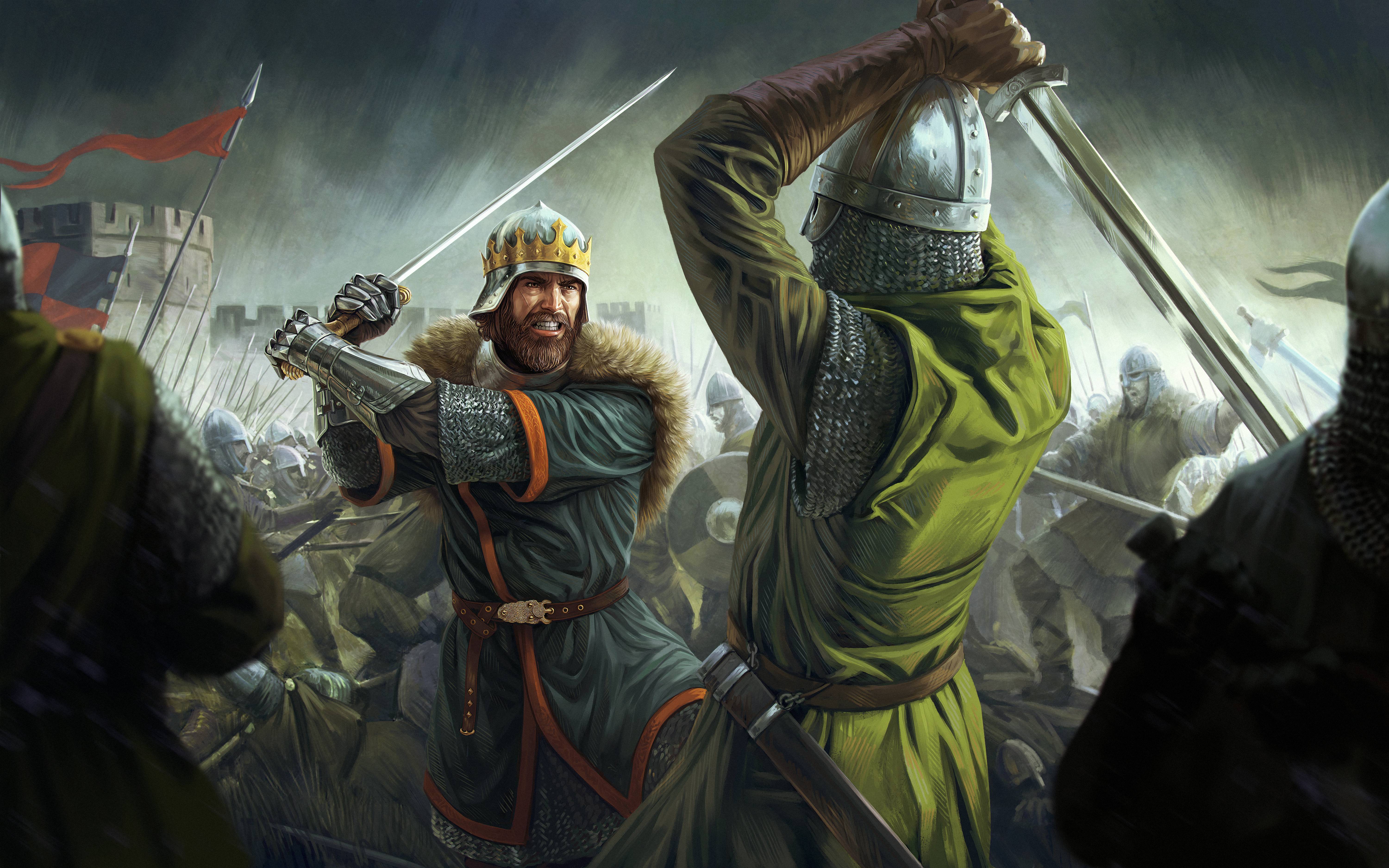 Скачать обои Битвы Total War: Королевство на телефон бесплатно