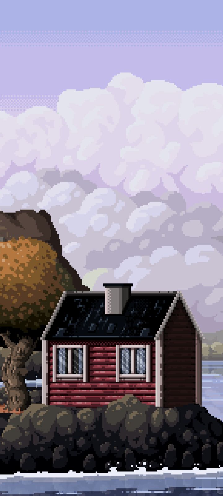 Download mobile wallpaper House, Artistic, Pixel Art for free.