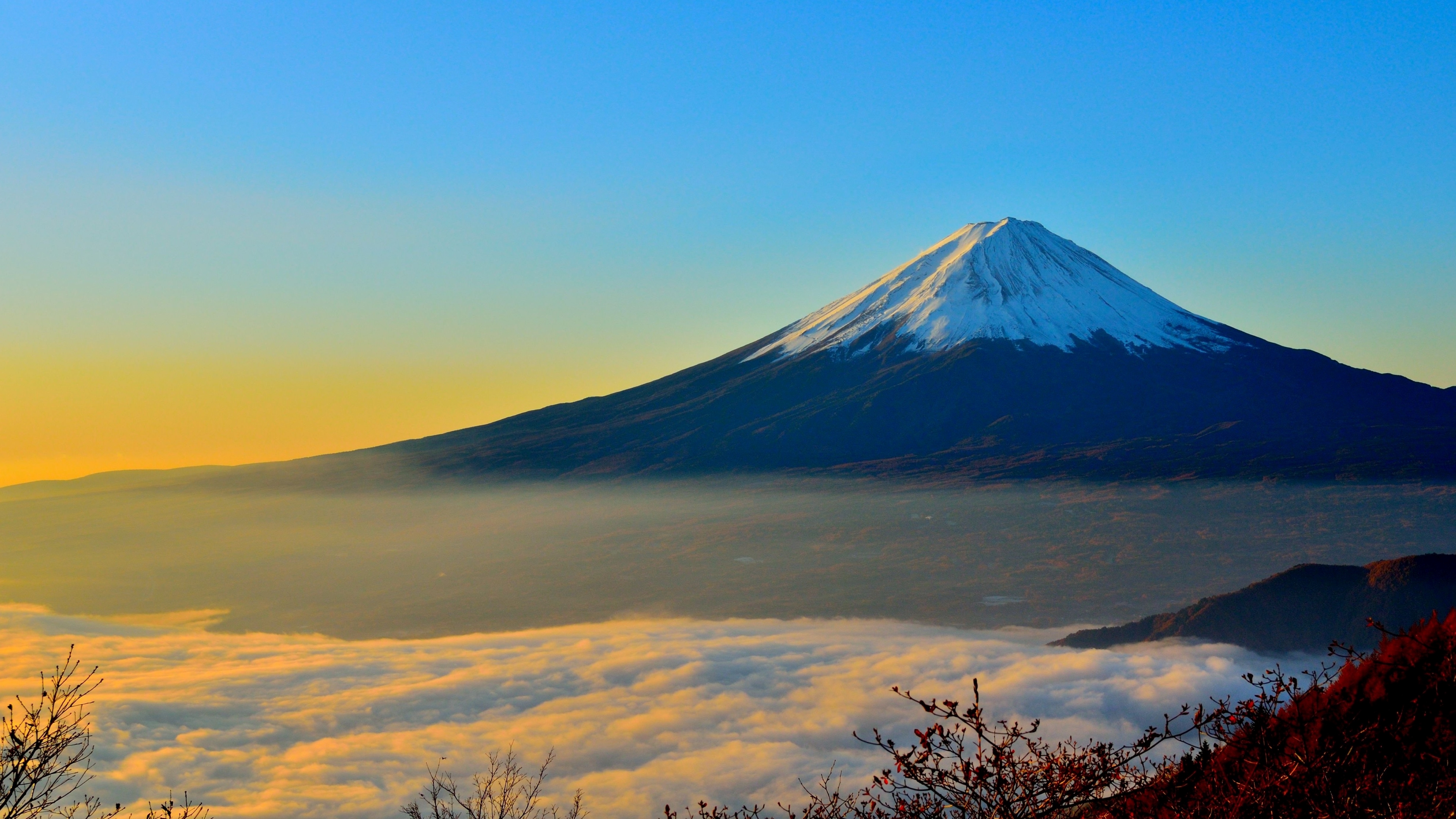 earth, mount fuji, mountain, volcanoes phone background