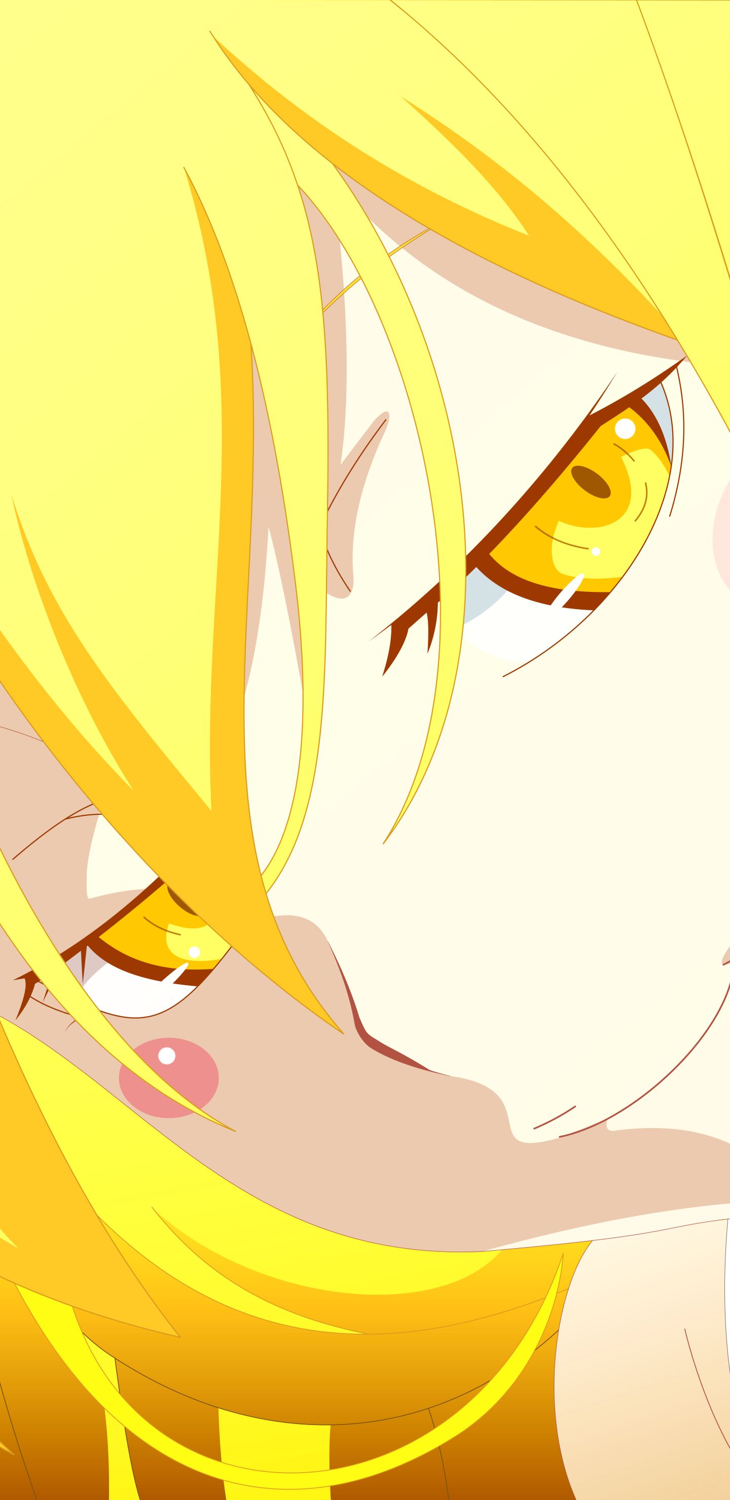 Download mobile wallpaper Anime, Blonde, Yellow Eyes, Monogatari (Series), Shinobu Oshino for free.