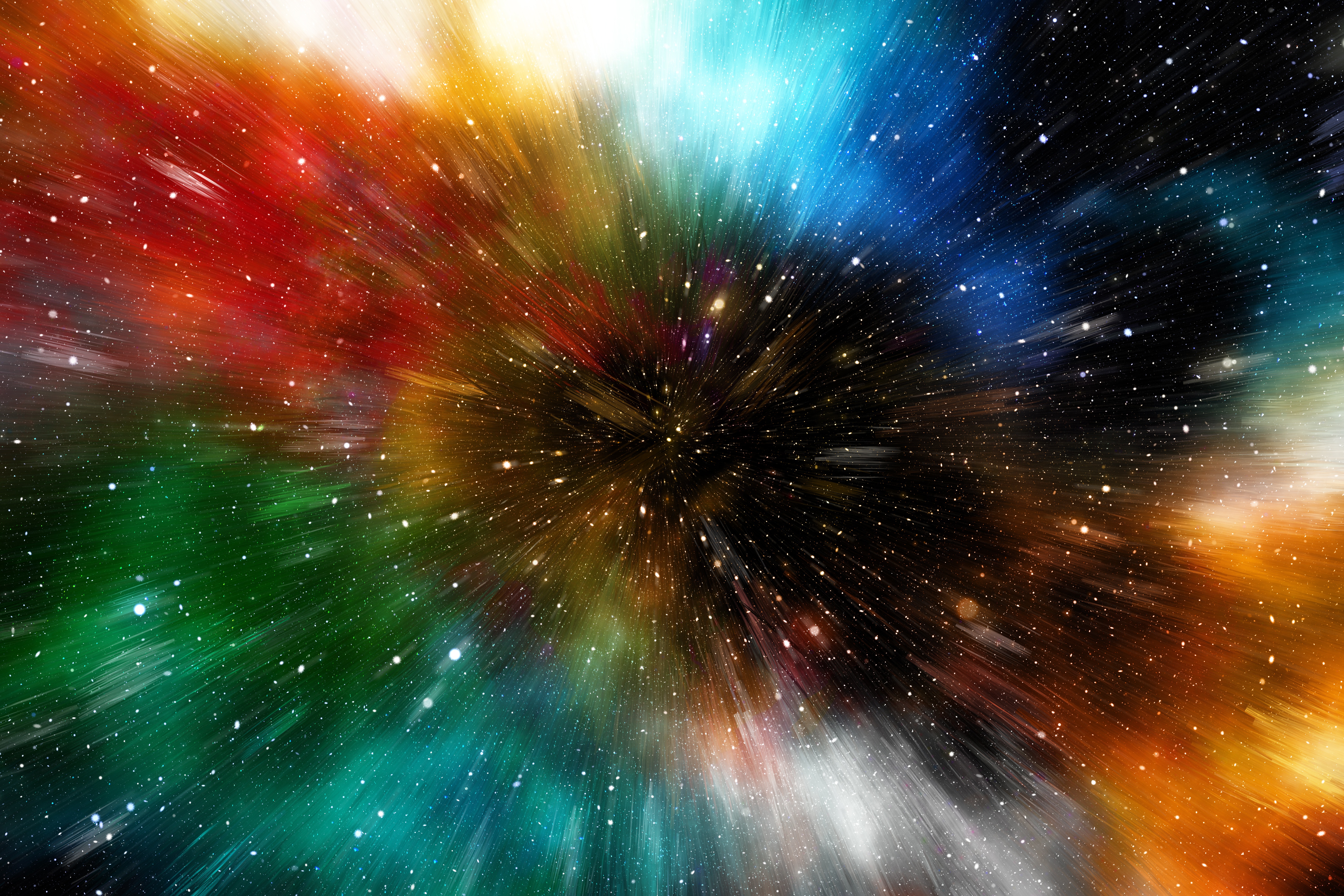 multicolored, galaxy, abstract, universe, motley, immersion