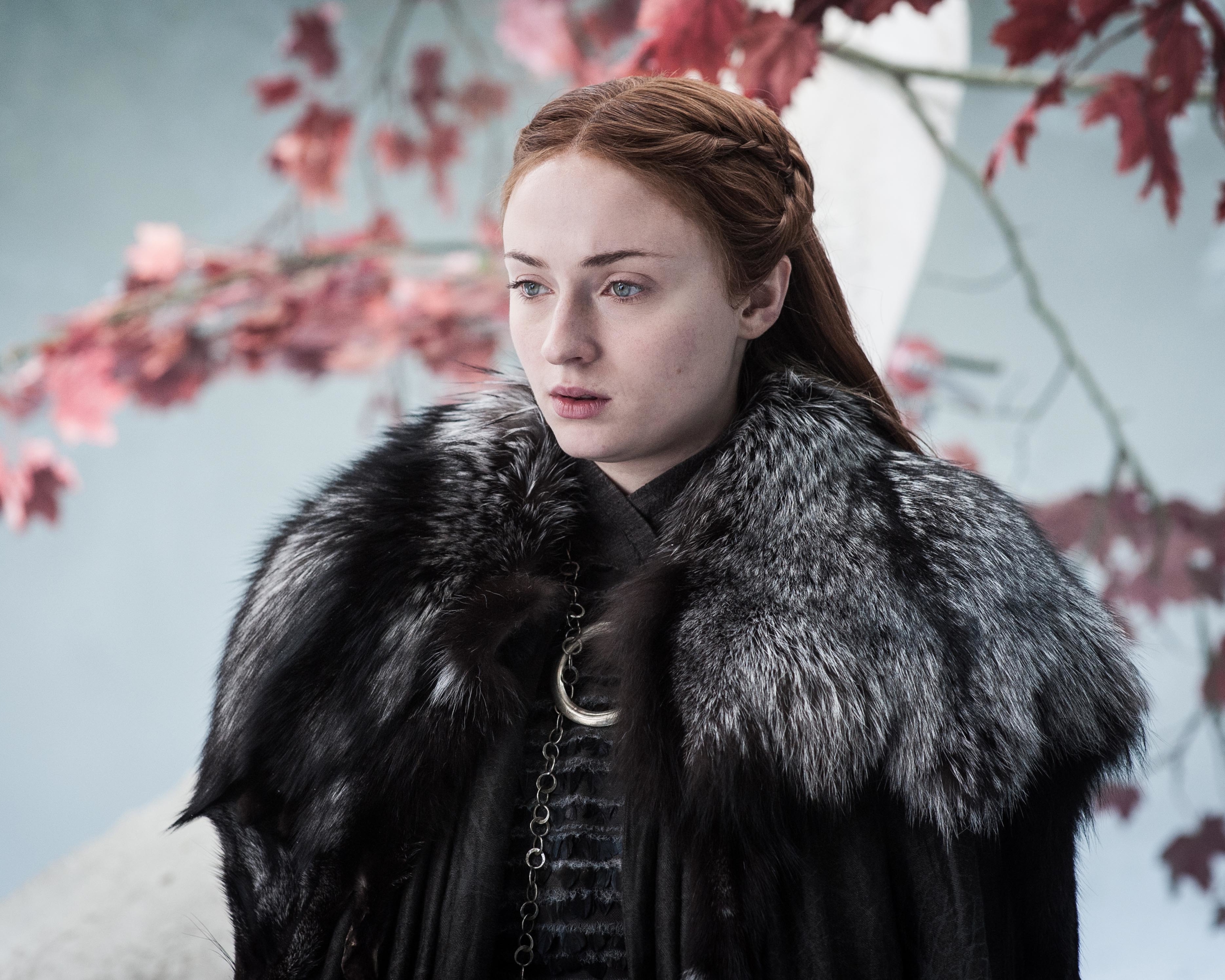 Laden Sie das Fernsehserien, Game Of Thrones: Das Lied Von Eis Und Feuer, Sansa Stark, Sophie Turner-Bild kostenlos auf Ihren PC-Desktop herunter