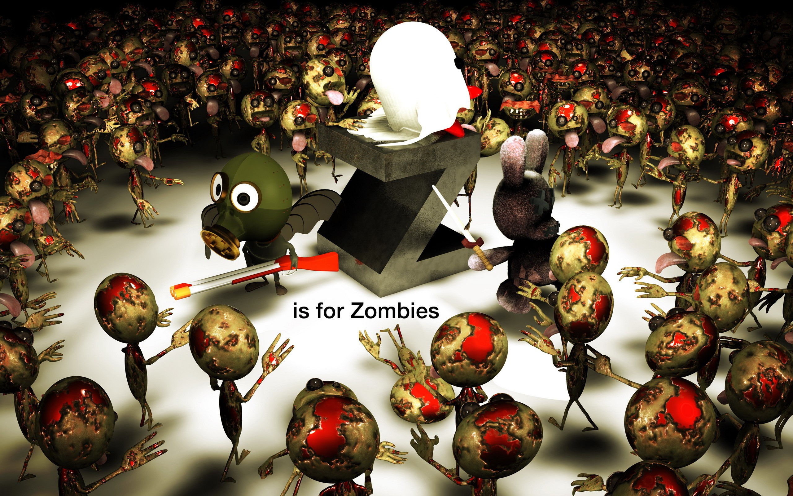 Download mobile wallpaper Dark, Zombie for free.