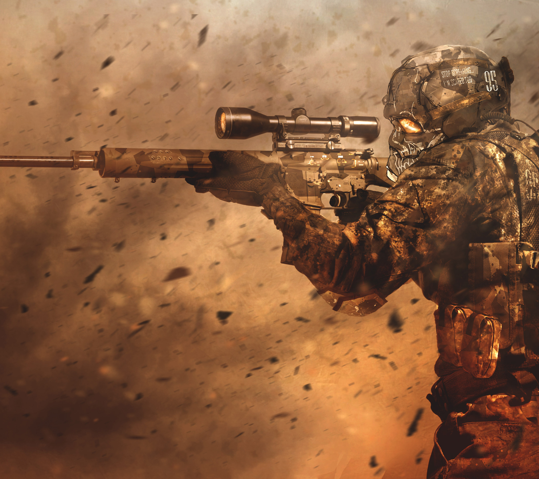 Free download wallpaper Military, Soldier, Sniper, Rifle on your PC desktop