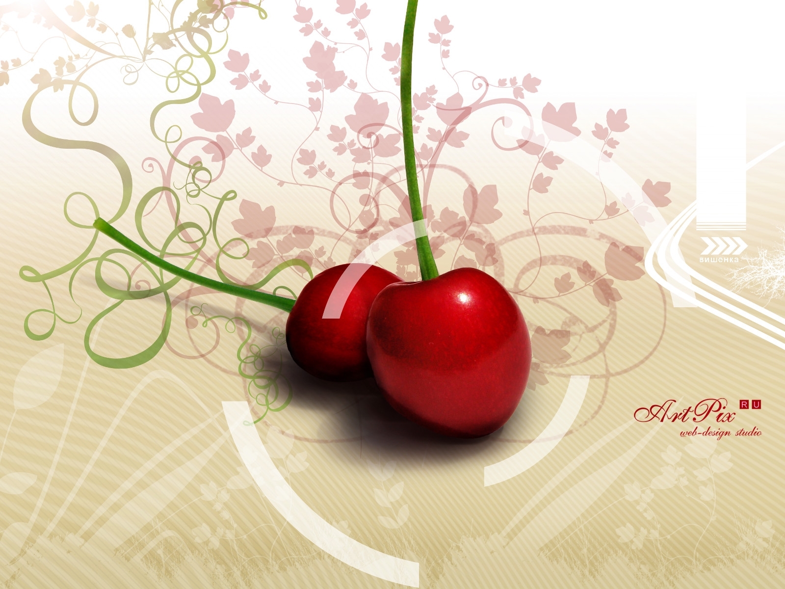 Download mobile wallpaper Food, Berries, Sweet Cherry, Fruits, Art for free.