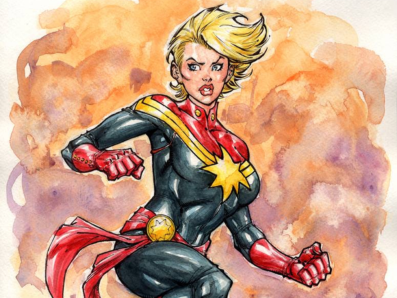 Download mobile wallpaper Comics, Captain Marvel for free.