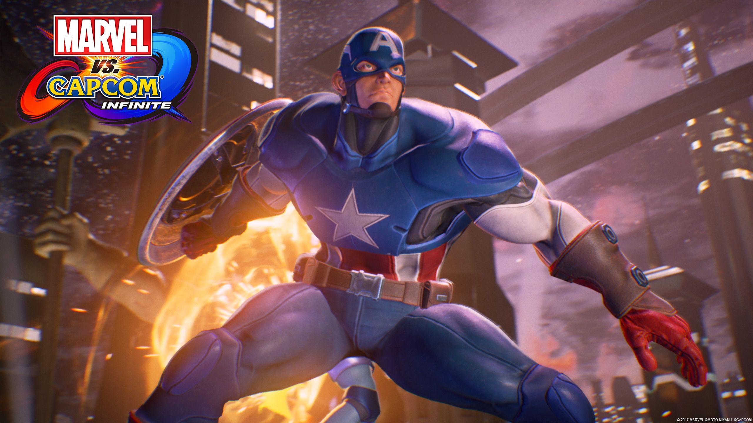 video game, marvel vs capcom: infinite, captain america