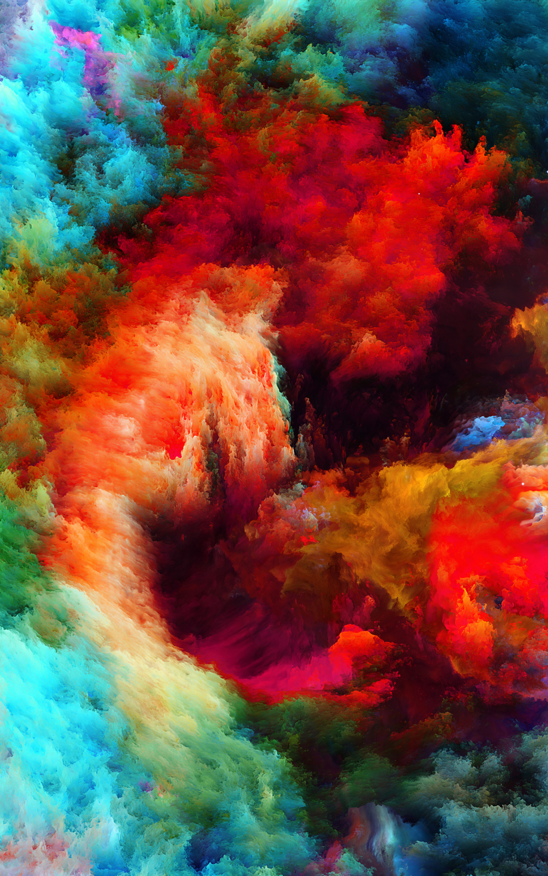 Download mobile wallpaper Abstract, Smoke, Colors, Colorful for free.