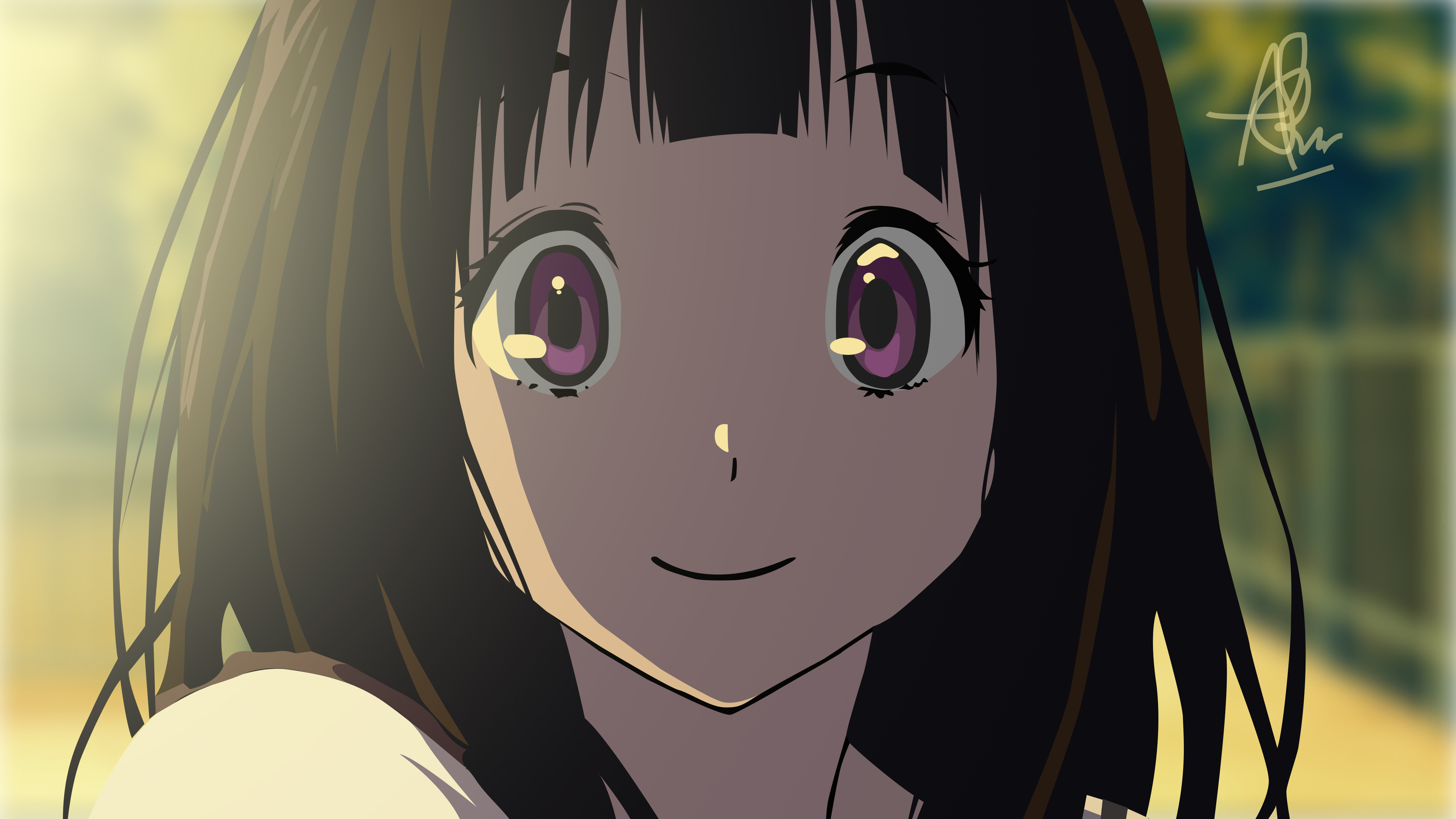 Laden Sie das Animes, Schwarzes Haar, Eru Chitanda, Hyouka-Bild kostenlos auf Ihren PC-Desktop herunter