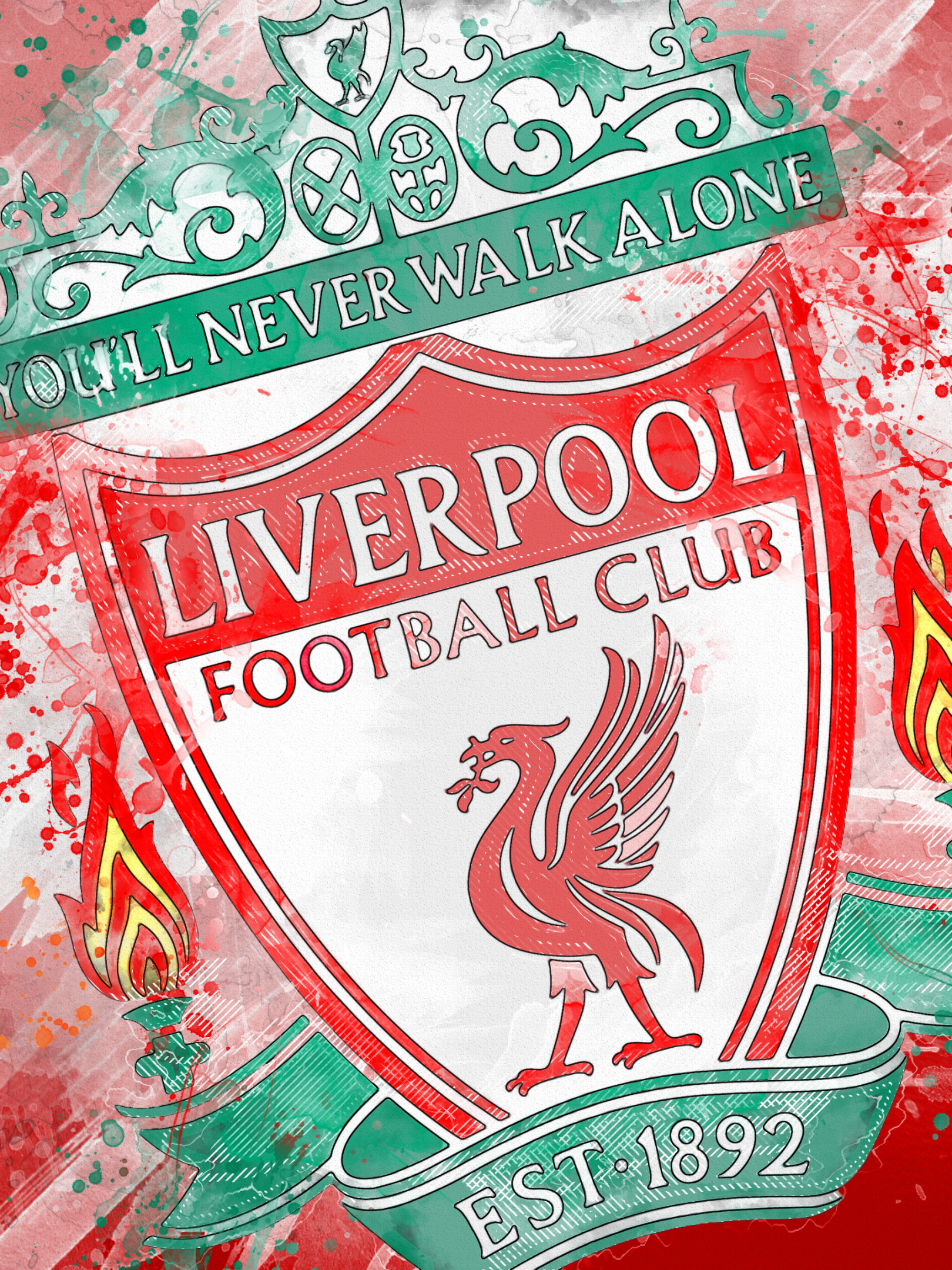 Handy-Wallpaper Sport, Fußball, Logo, Fc Liverpool kostenlos herunterladen.