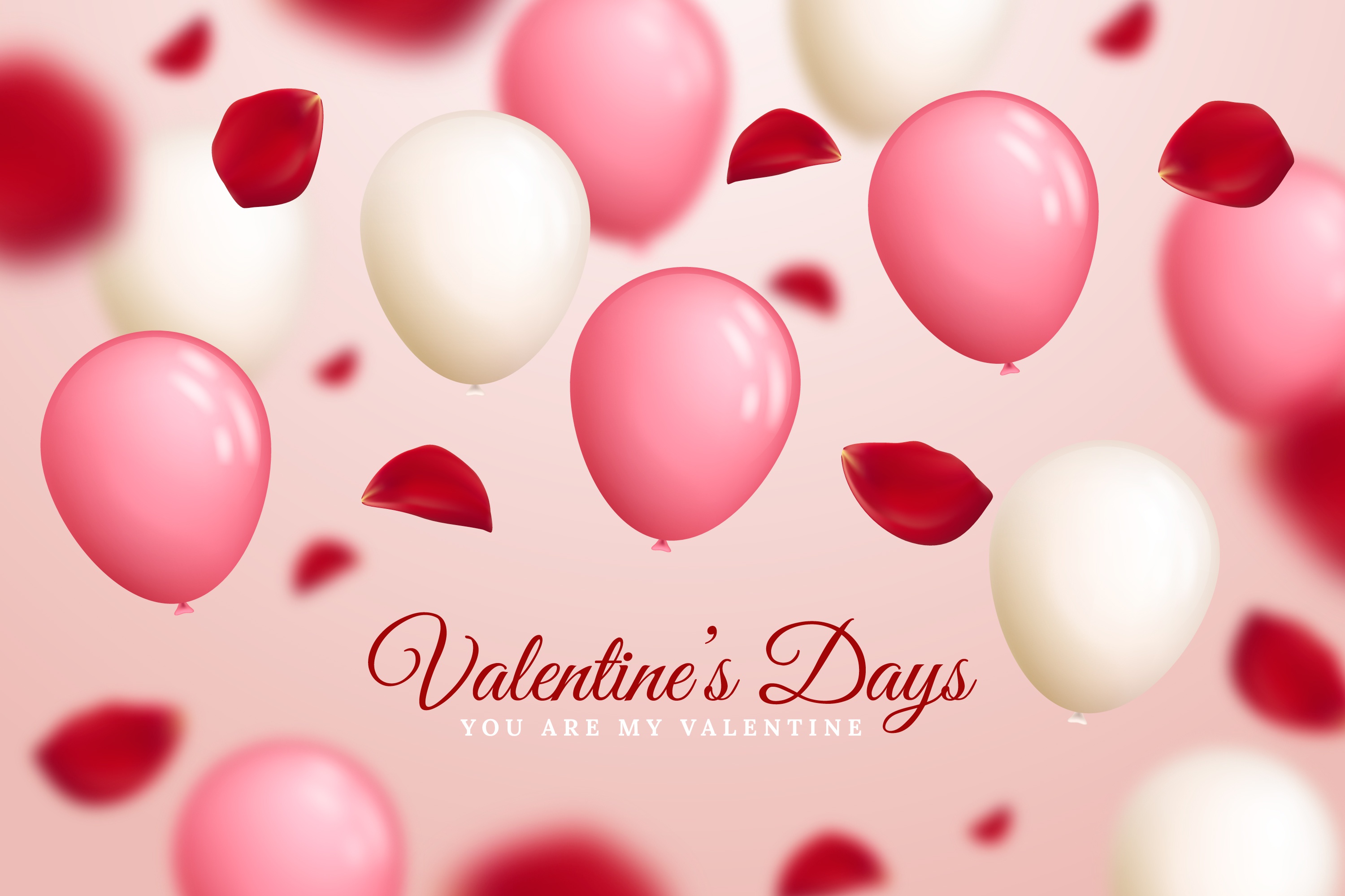 Téléchargez des papiers peints mobile Amour, Saint Valentin, Vacances, Ballon, Joyeuse Saint Valentin gratuitement.