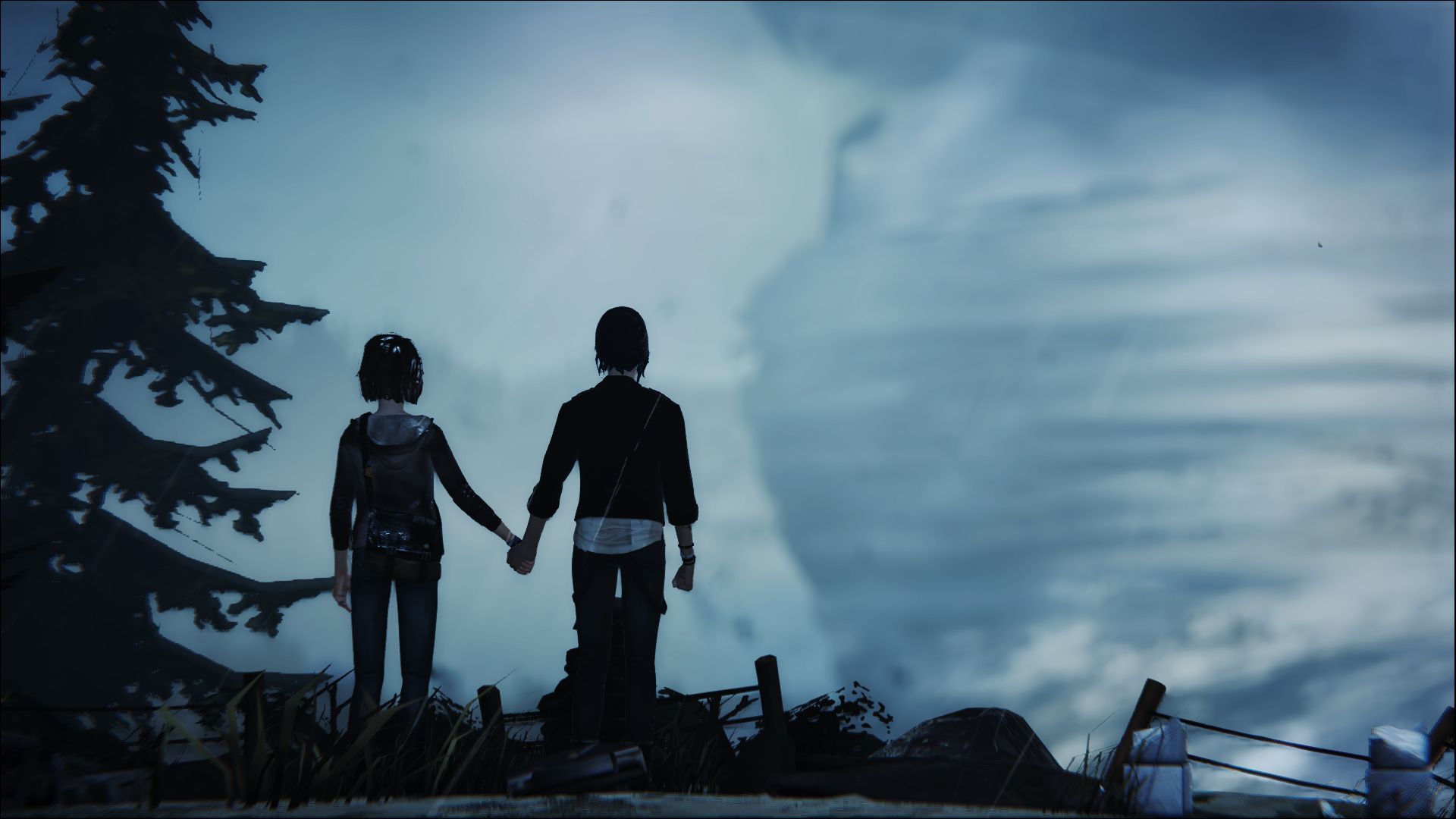 Free download wallpaper Storm, Video Game, Max Caulfield, Chloe Price, Life Is Strange on your PC desktop