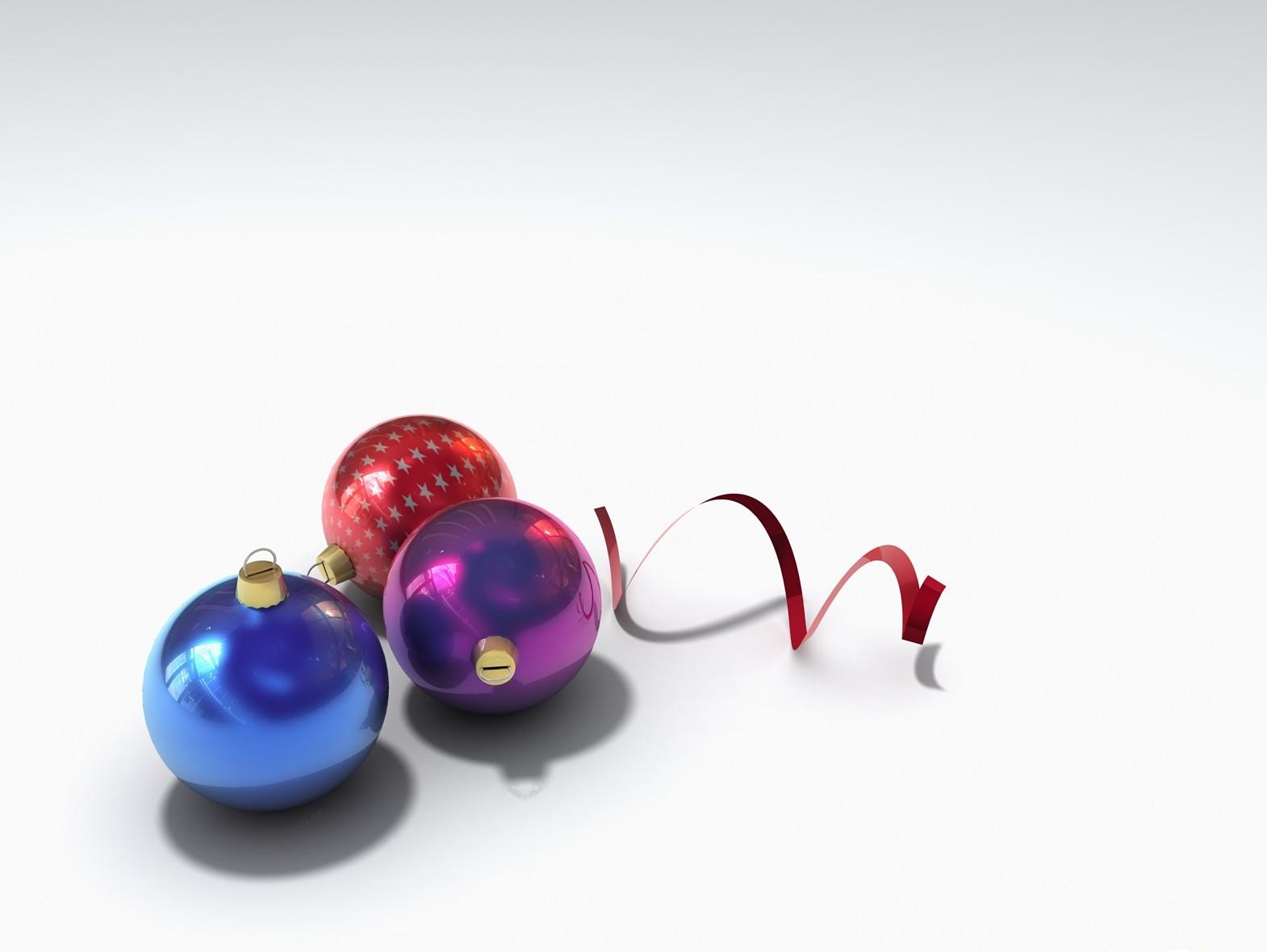 134669 descargar fondo de pantalla vacaciones, cinta, decoraciones de navidad, juguetes de árbol de navidad, pelotas, bolas, tres: protectores de pantalla e imágenes gratis