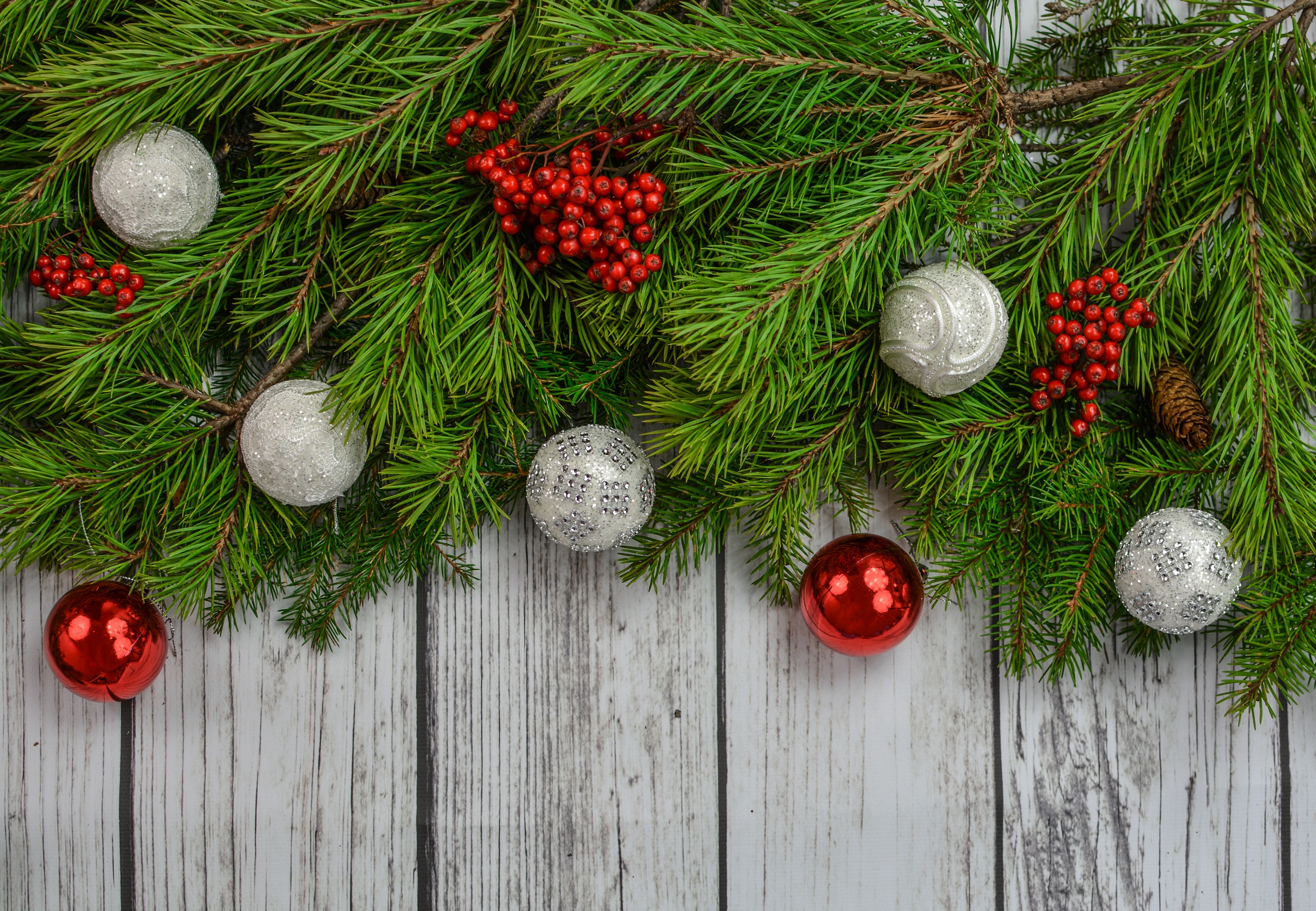 Handy-Wallpaper Feiertage, Weihnachten, Ast, Frucht, Weihnachtsschmuck kostenlos herunterladen.