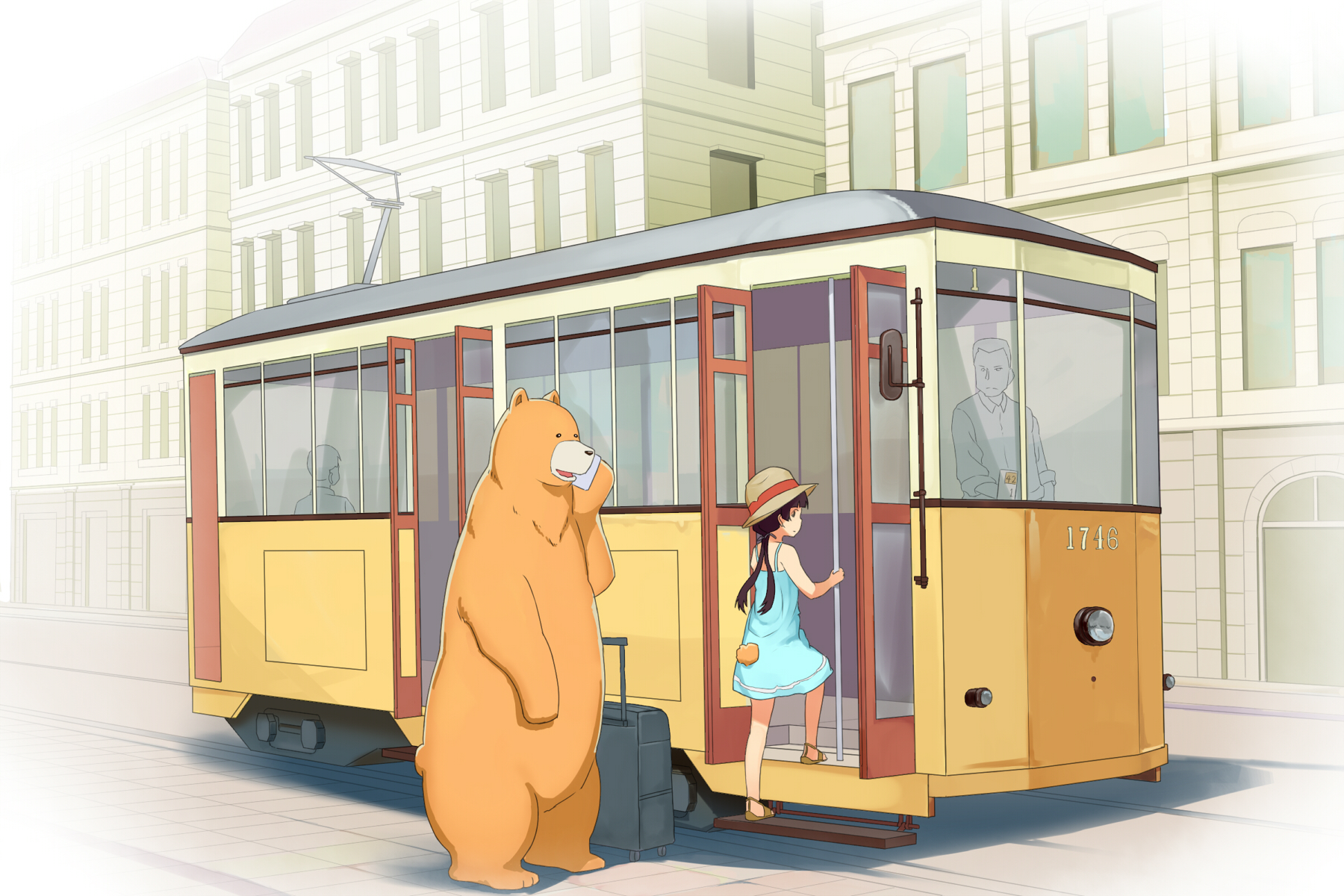 825488 télécharger le fond d'écran animé, kuma miko : une fille rencontre un ours - économiseurs d'écran et images gratuitement