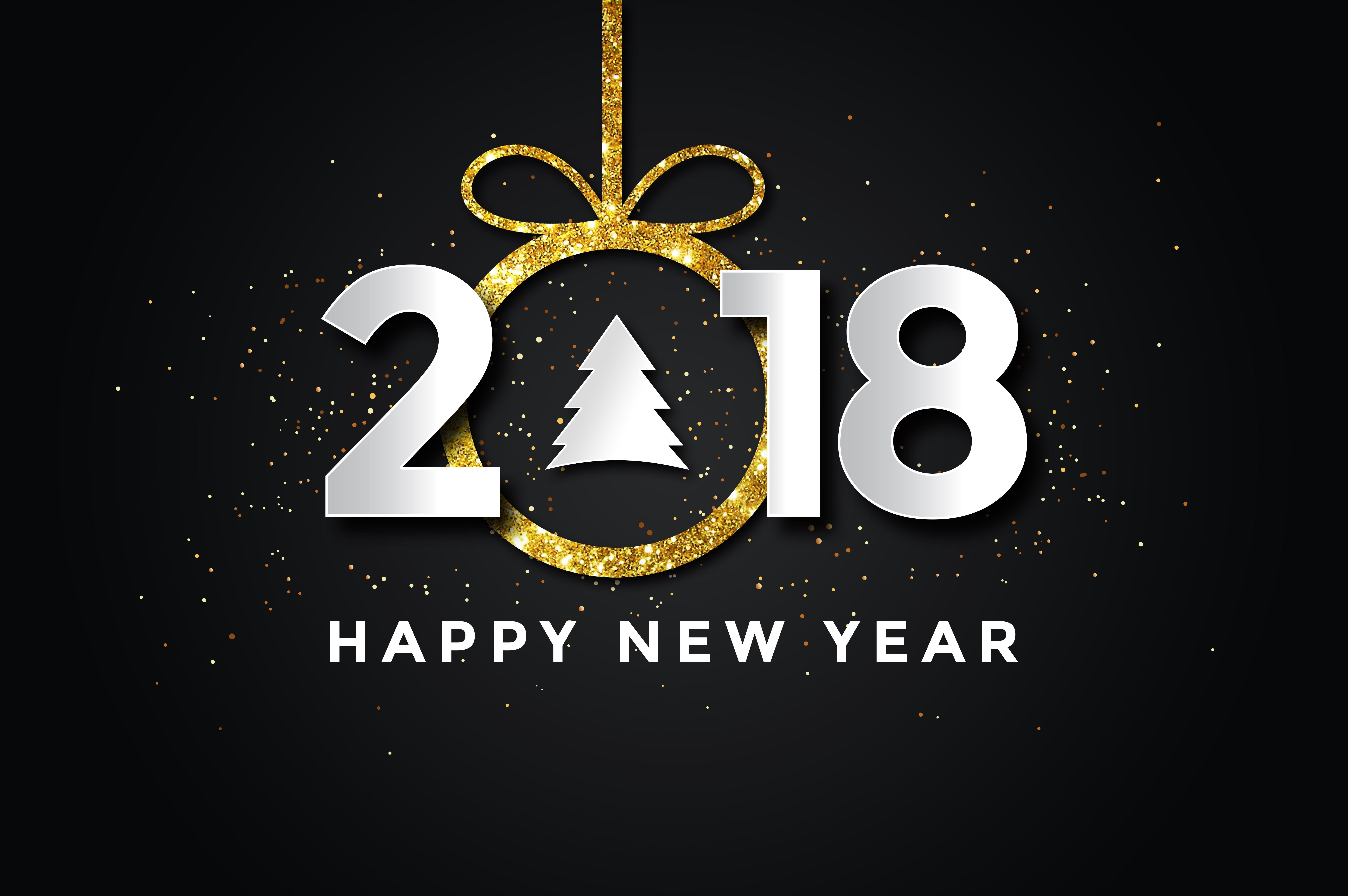 875487壁紙のダウンロードホリデー, 2018年新年, あけましておめでとう, 新年-スクリーンセーバーと写真を無料で
