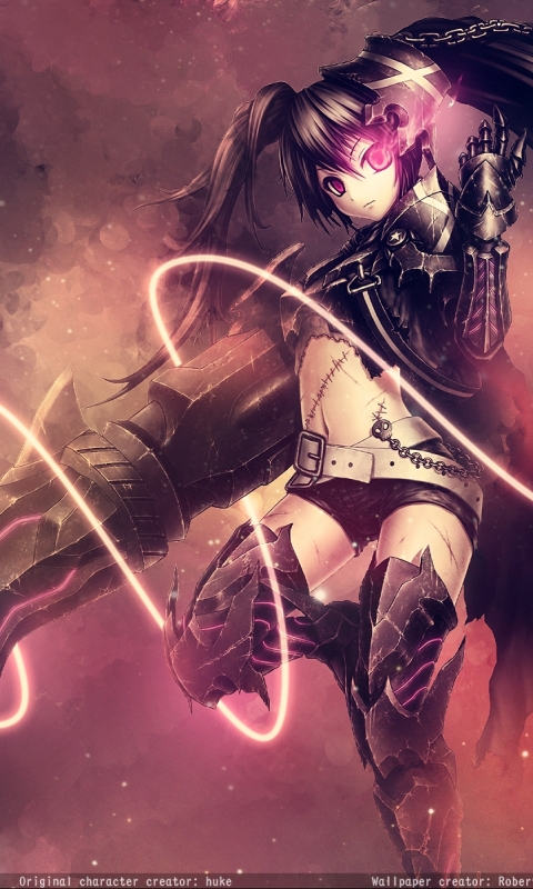 Download mobile wallpaper Anime, Black Rock Shooter, Black Hair, Twintails, Insane Black Rock Shooter for free.