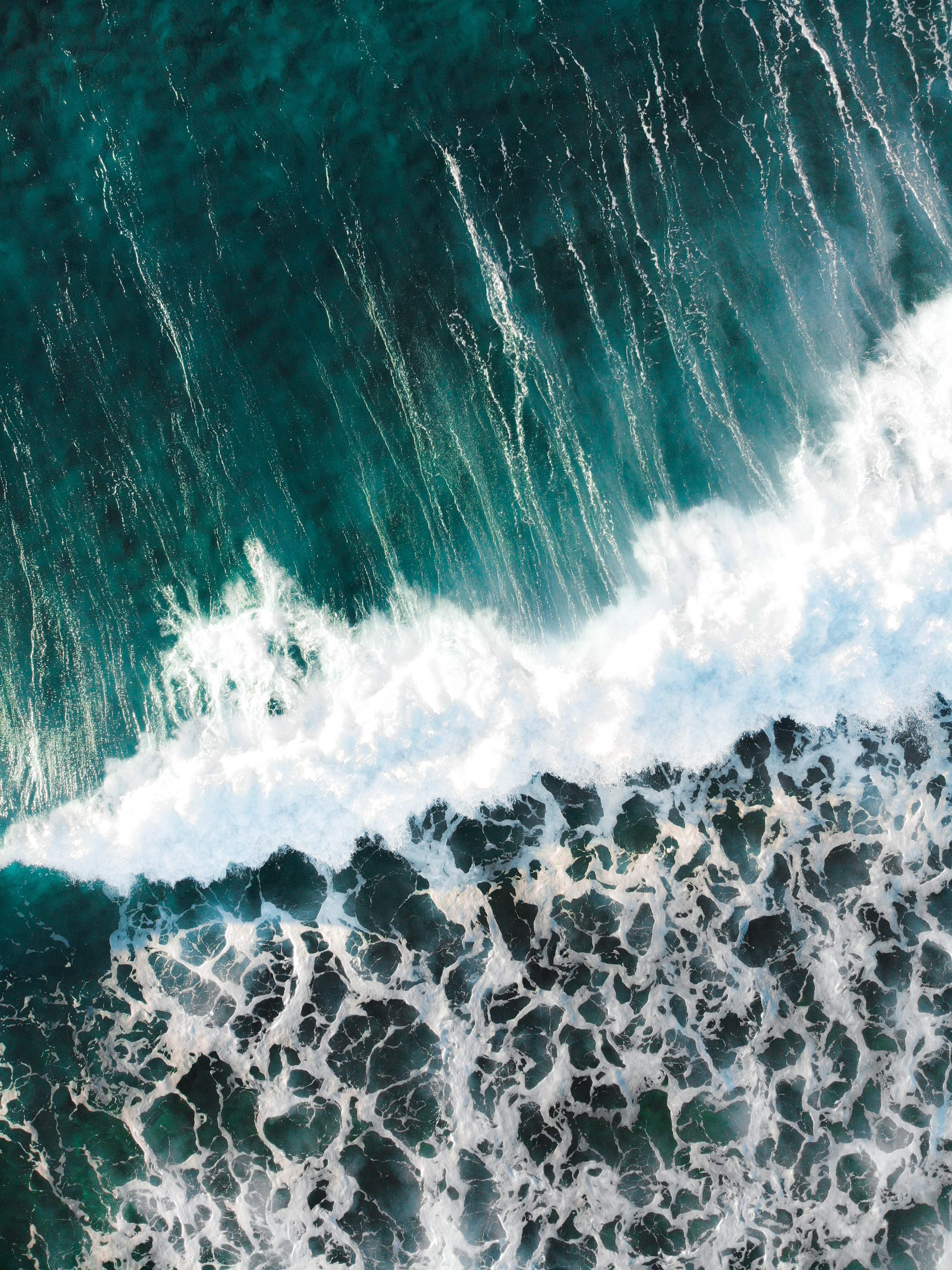 Download mobile wallpaper Foam, Waves, Nature, Surf, Water for free.