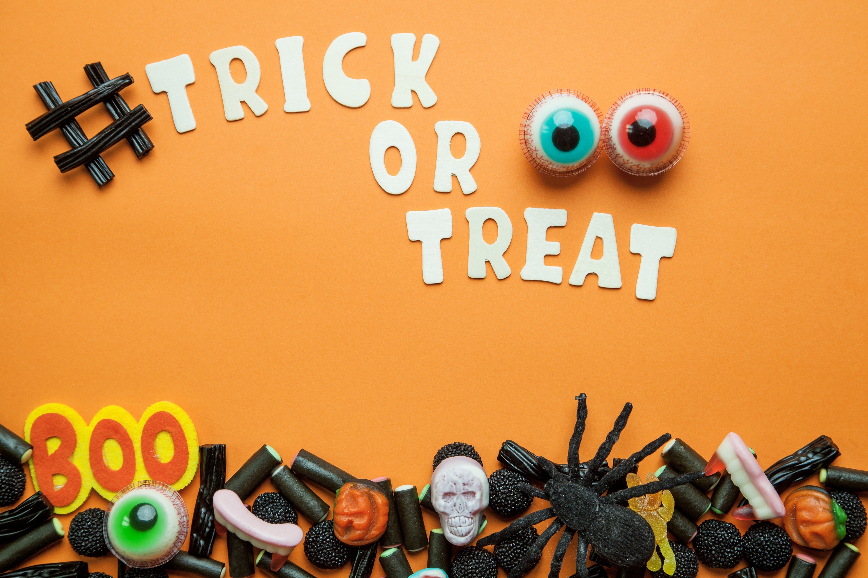 Download mobile wallpaper Halloween, Holiday, Sweets, Candy, Trick Or Treat for free.