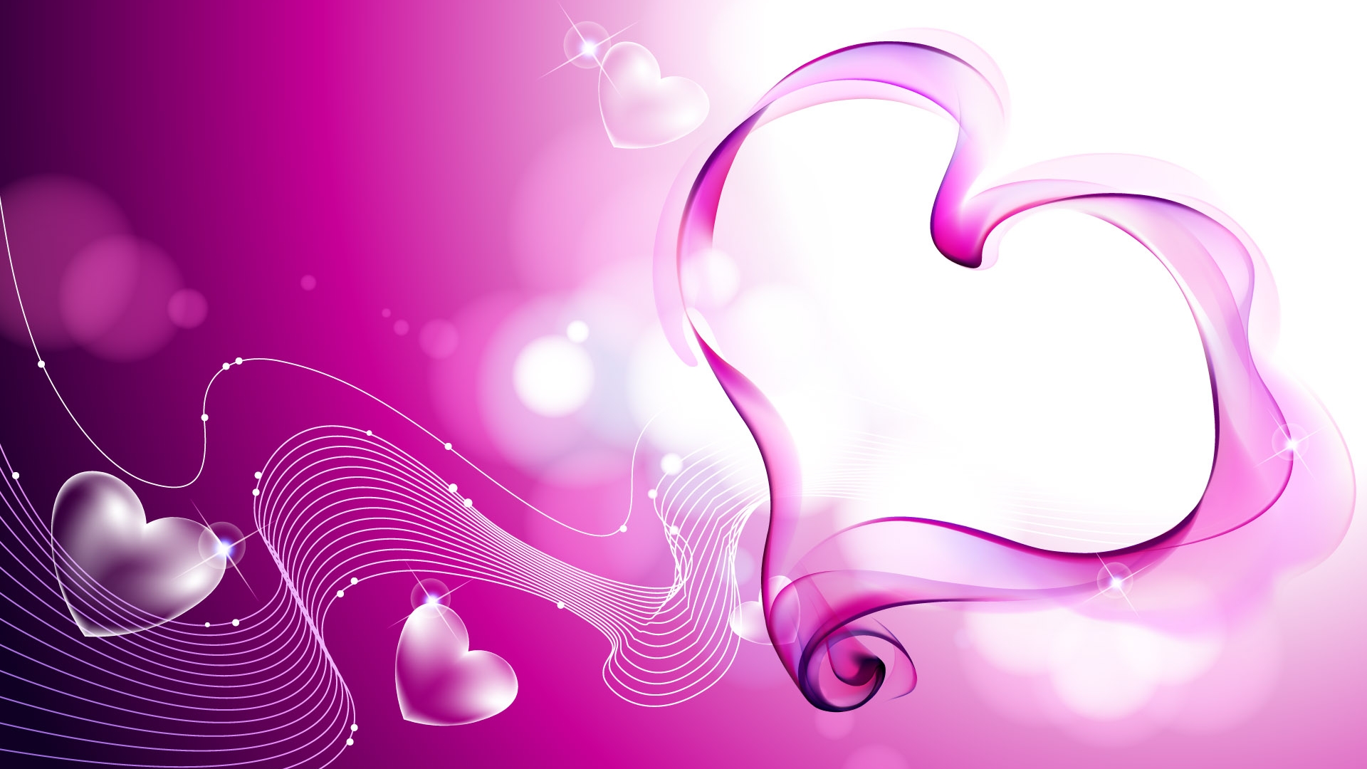 PCデスクトップに煙, ピンク, 芸術的, 愛する, 心臓画像を無料でダウンロード