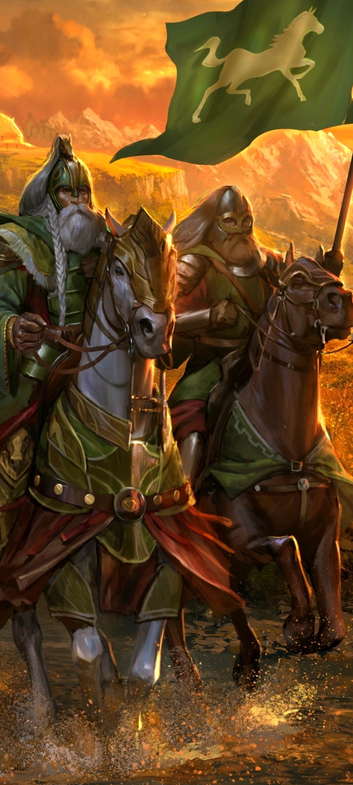 Download mobile wallpaper Fantasy, Lord Of The Rings, Warrior, Horse, The Lord Of The Rings for free.