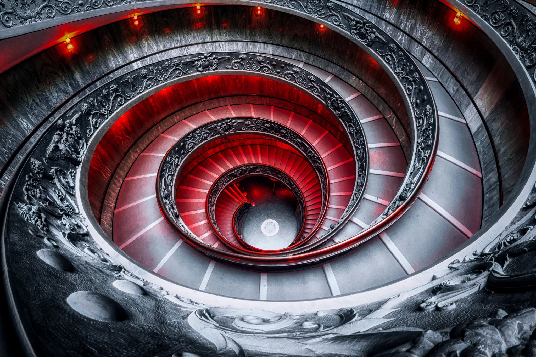 Free download wallpaper Stairs, Spiral Staircase, Man Made on your PC desktop