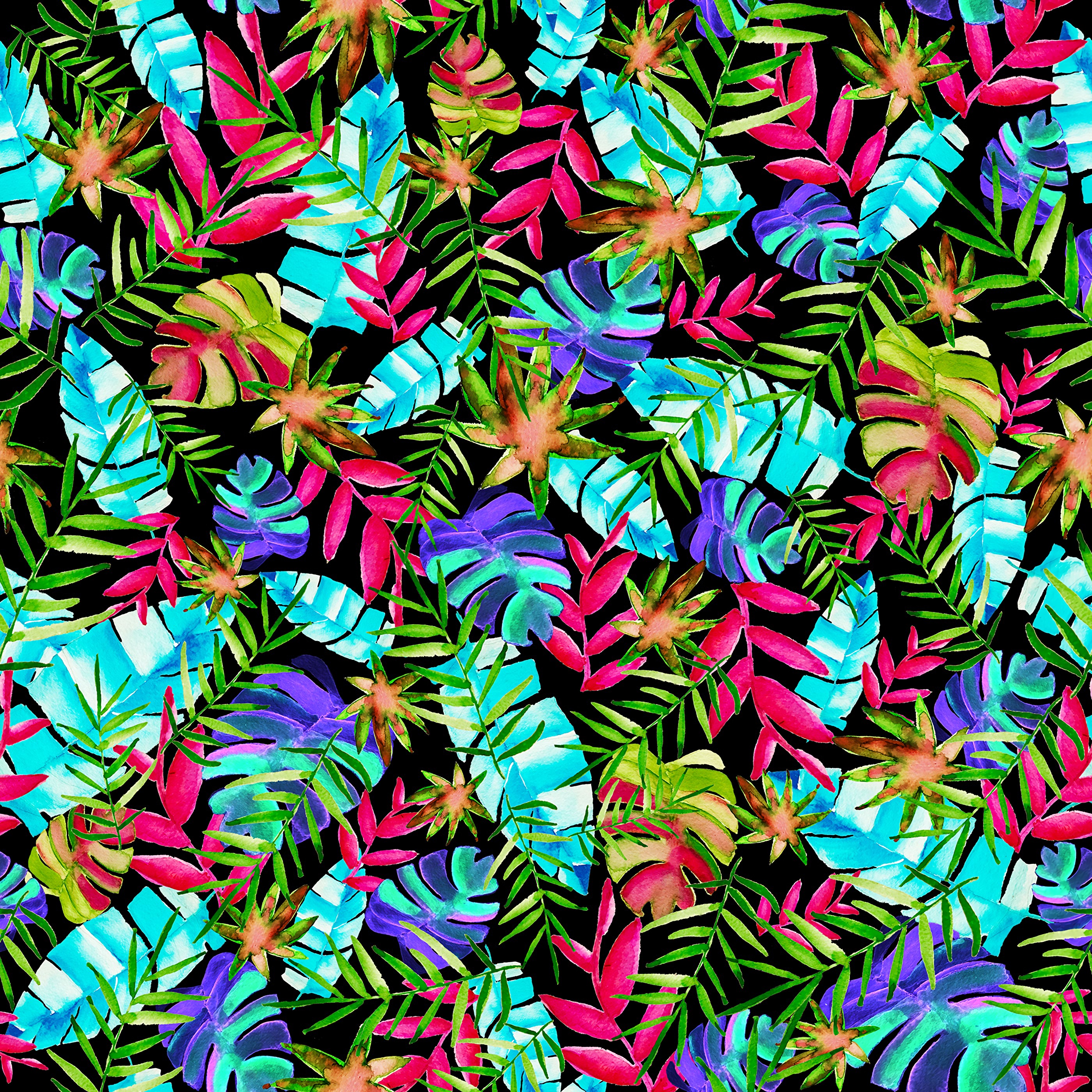 plants, leaves, multicolored, motley, pattern, texture, textures