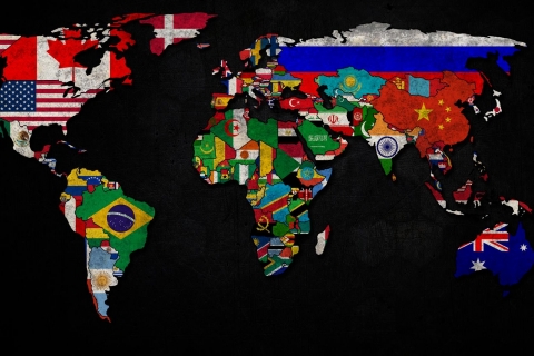 Baixe gratuitamente a imagem Miscelânea, Colorido, Bandeira, Mapa, Mapa Do Mundo na área de trabalho do seu PC