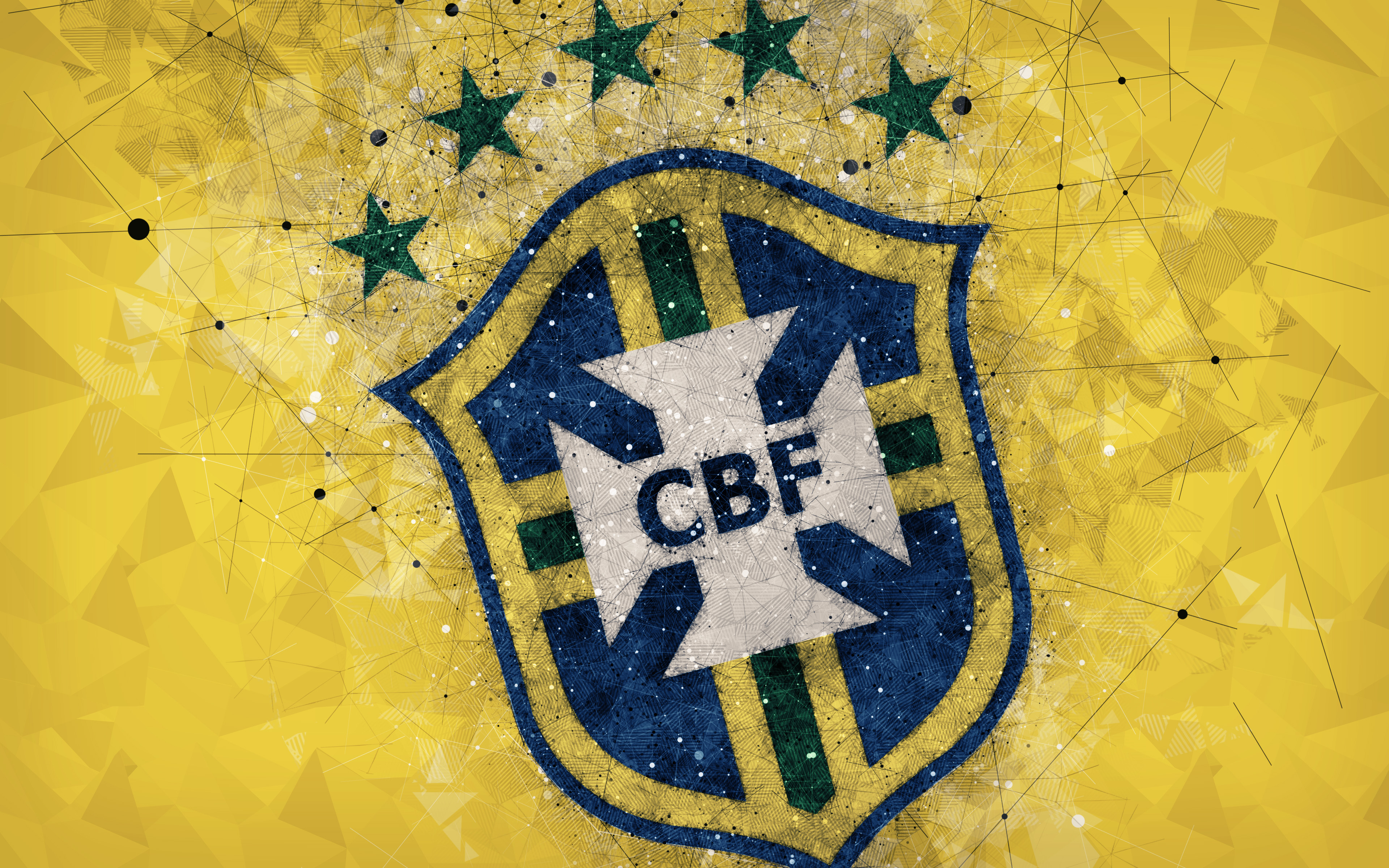 451318 descargar imagen deporte, selección de fútbol de brasil, brasil, emblema, logo, fútbol: fondos de pantalla y protectores de pantalla gratis